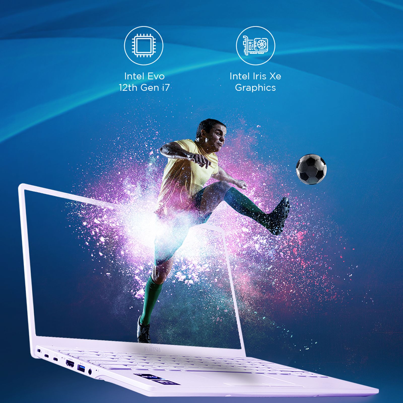 FUJITSU UH-X Intel Evo i7 12th Gen (13.3 inch, 16GB, 512GB, Windows 11 Home, MS Office 2021, Intel Iris Xe, FHD LED Display, White, 4ZR1K06212)_5