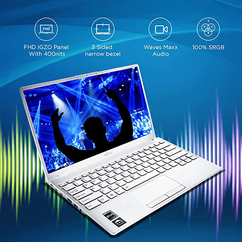 FUJITSU UH-X Intel Evo i7 12th Gen (13.3 inch, 16GB, 512GB, Windows 11 Home, MS Office 2021, Intel Iris Xe, FHD LED Display, White, 4ZR1K06212)_6