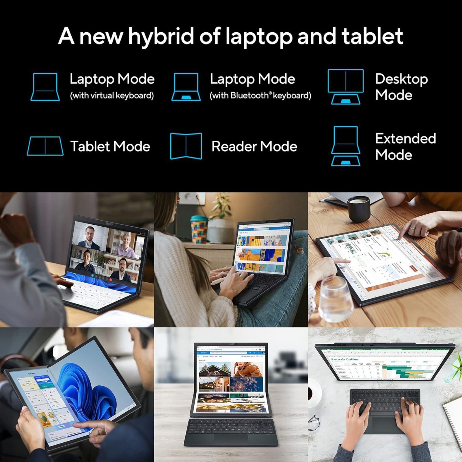 ASUS Intel Evo Zenbook Fold Intel Core i7 12th Gen (17.3 inch, 16GB, 1TB, Windows 11 Home, MS Office 2021, Intel Iris Xe, OLED Display, Black, UX9702AA-MD023WS)_9