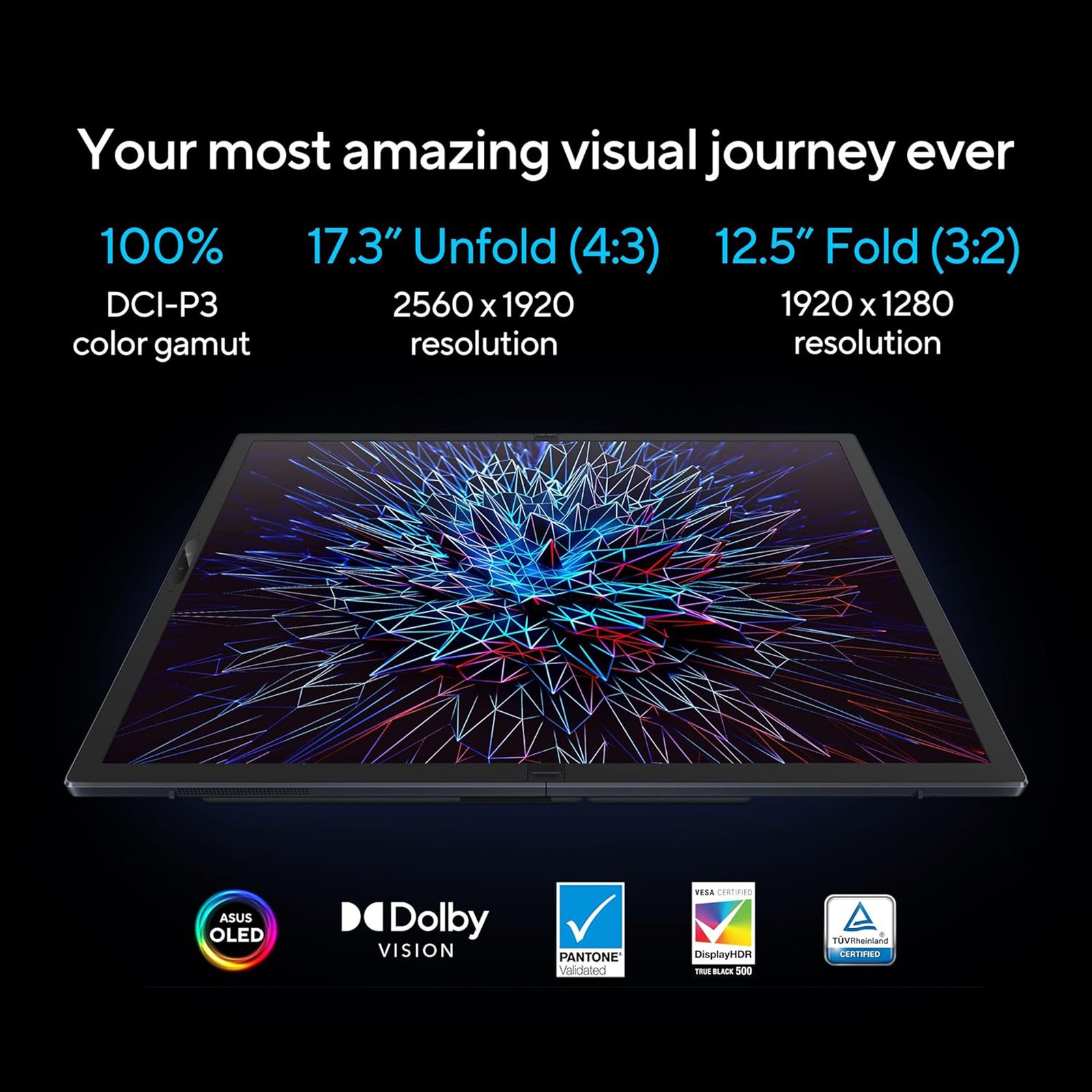 ASUS Intel Evo Zenbook Fold Intel Core i7 12th Gen (17.3 inch, 16GB, 1TB, Windows 11 Home, MS Office 2021, Intel Iris Xe, OLED Display, Black, UX9702AA-MD023WS)_14