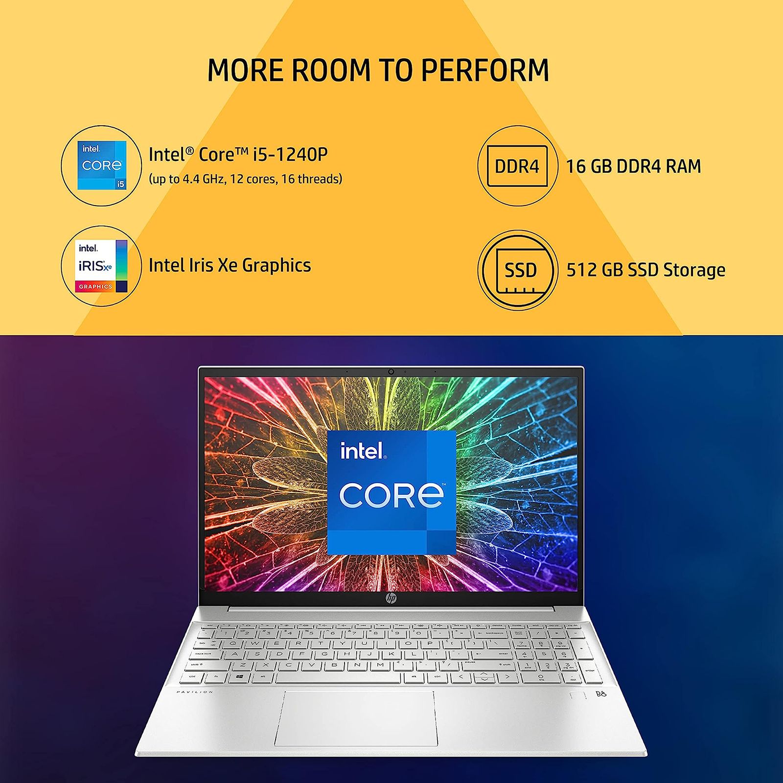 HP Pavilion 15-eg2091TU Intel Core i5 12th Gen (15.6 inch, 16GB, 512GB, Windows 11, Intel Iris Xe, Full HD IPS Display, Natural Silver, 7G761PAACJ)_8