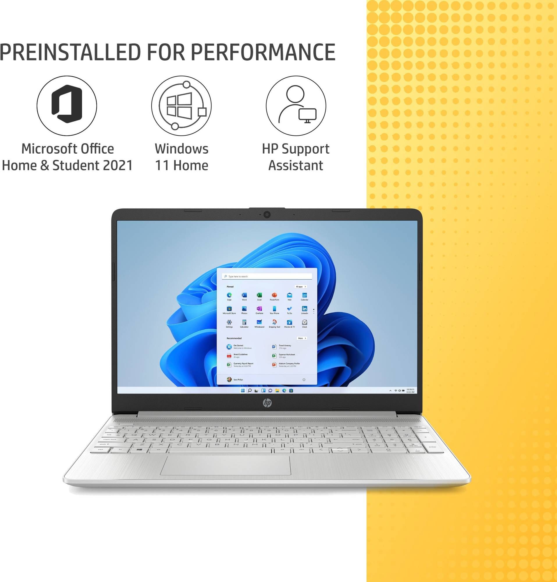 HP 15S-FQ5327TU Intel Core i3 12th Gen Laptop (8GB, 512GB SSD, Windows 11 Home, 15.6 Inch Full HD Display, MS Office 2021, Natural Silver, 1.69 KG)_15