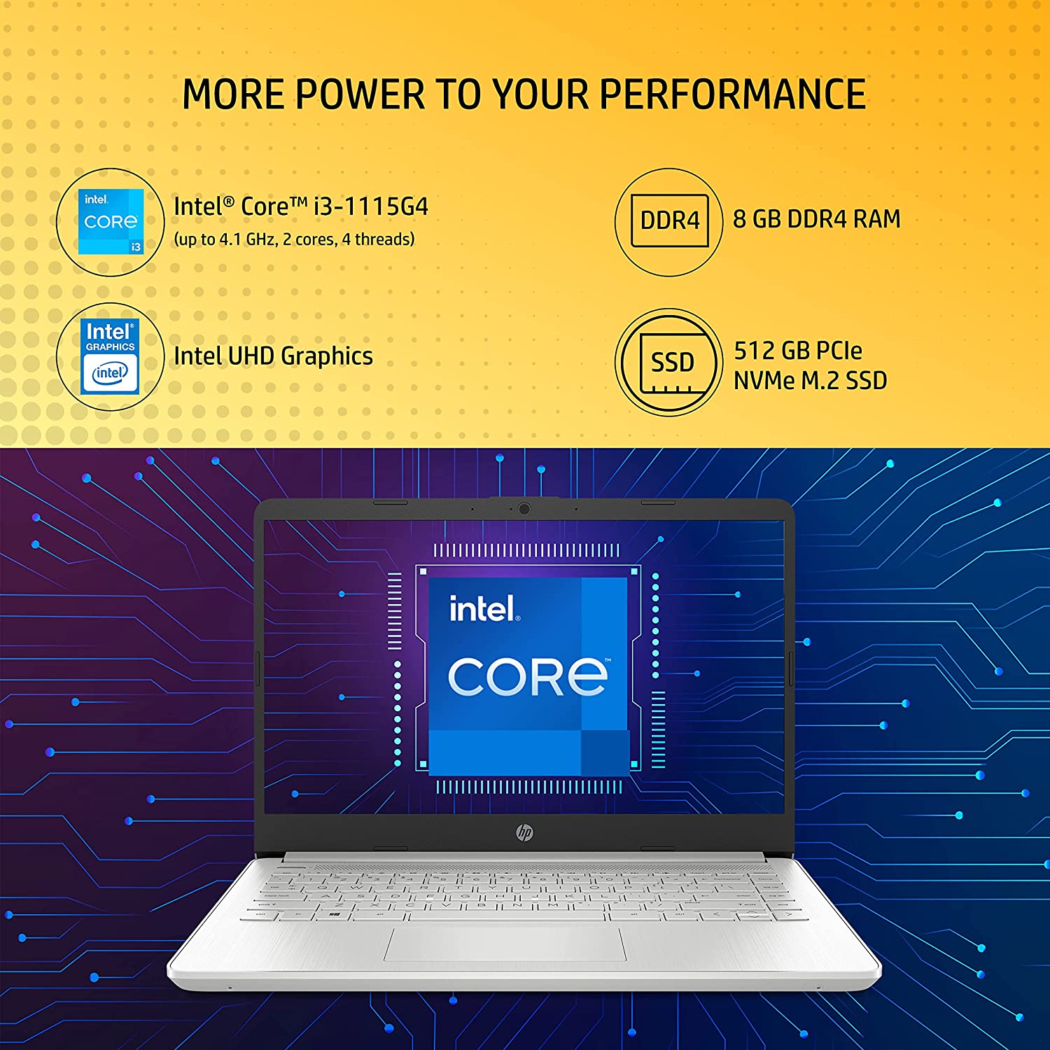 HP 14s-dq2649TU Intel Core i3 11th Gen (14 inch, 8GB, 512GB, Windows 11 Home, Intel UHD, Full HD Display, Natural Silver, 7G6H0PA)_7