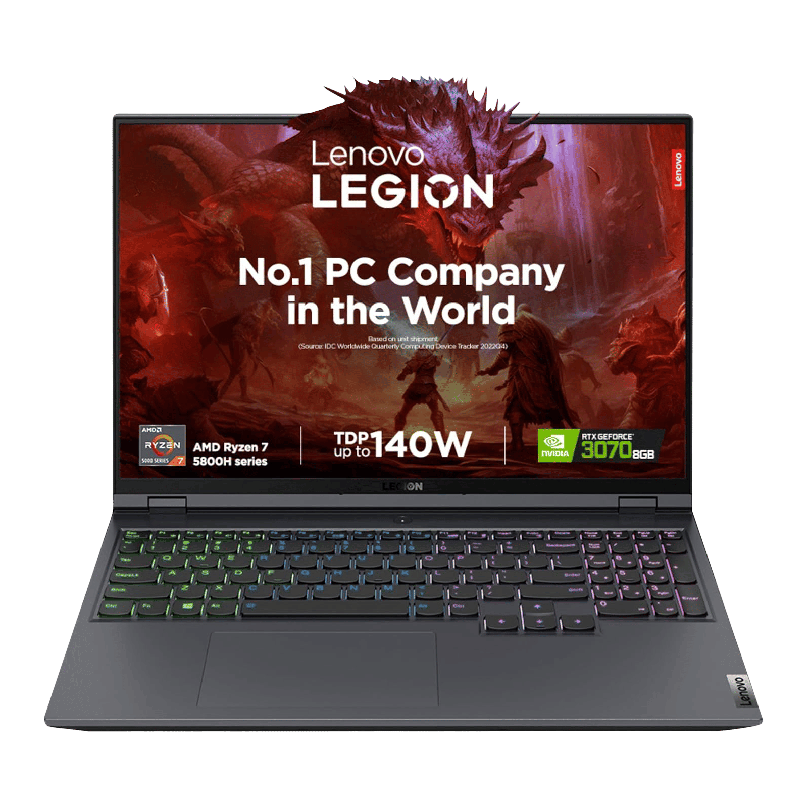 Lenovo Legion 5 Pro AMD Ryzen 7 6th Gen (16 inch, 32GB, 1TB, Windows 11, MS Office 2021, NVIDIA GeForce RTX 3070,  Full HD IPS Display, Storm Grey, 82JQ011EIN)_1