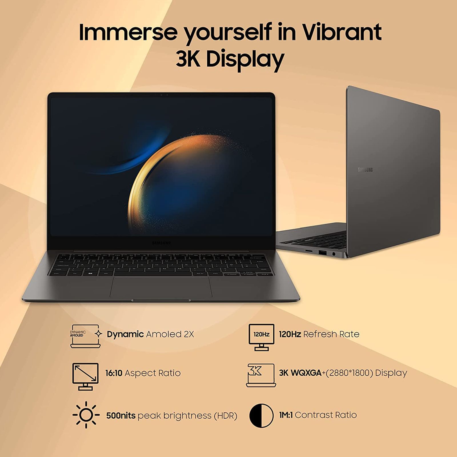 SAMSUNG Galaxy Book3 Pro Intel Core i7 13th Gen (14 inch, 16GB, 1TB, Windows 11, MS Office 2021, Intel Iris Xe, Dynamic AMOLED 2X 3K Display, Graphite, NP940XFG-KC5IN) SAMSUNG Galaxy Book3 Pro Intel Core i7 13th Gen (14 inch, 16GB, 1TB, Windows 11, MS Office 2021, Intel Iris Xe, Dynamic AMOLED 2X 3K Display, Graphite, NP940XFG-KC5IN)_13