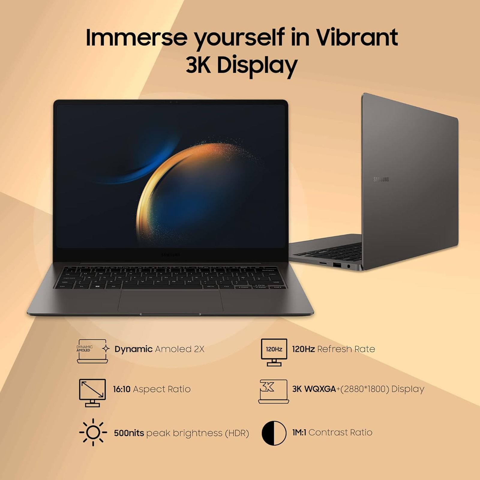 SAMSUNG Galaxy Book3 Pro Intel Evo Core i7 13th Gen (14 inch, 16GB, 512GB, Windows 11 Home, MS Office 2021, Intel Iris Xe, Dynamic AMOLED 2X 3K Display, Graphite, NP940XFG-KC4IN) SAMSUNG Galaxy Book3 Pro Intel Evo Core i7 13th Gen (14 inch, 16GB, 512GB, Windows 11 Home, MS Office 2021, Intel Iris Xe, Dynamic AMOLED 2X 3K Display, Graphite, NP940XFG-KC4IN)_16