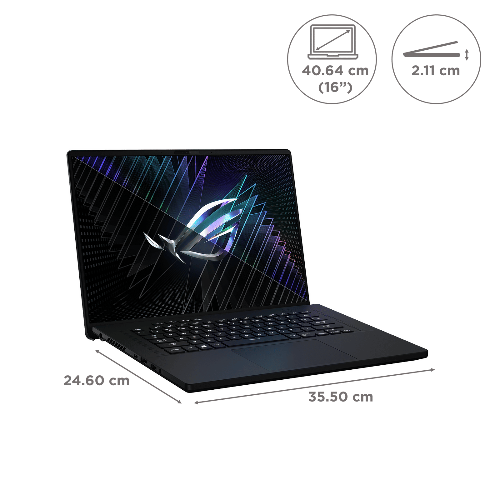 ASUS ROG Zephyrus M16 GU604VZ-NM050WS Intel Core i9 13th Gen (16 inch, 32GB, 1TB, Windows 11 Home, MS Office 2021, NVIDIA GeForce RTX 4080, QHD Plus LED Display, Off Black, 90NR0BK3-M003N0)_2