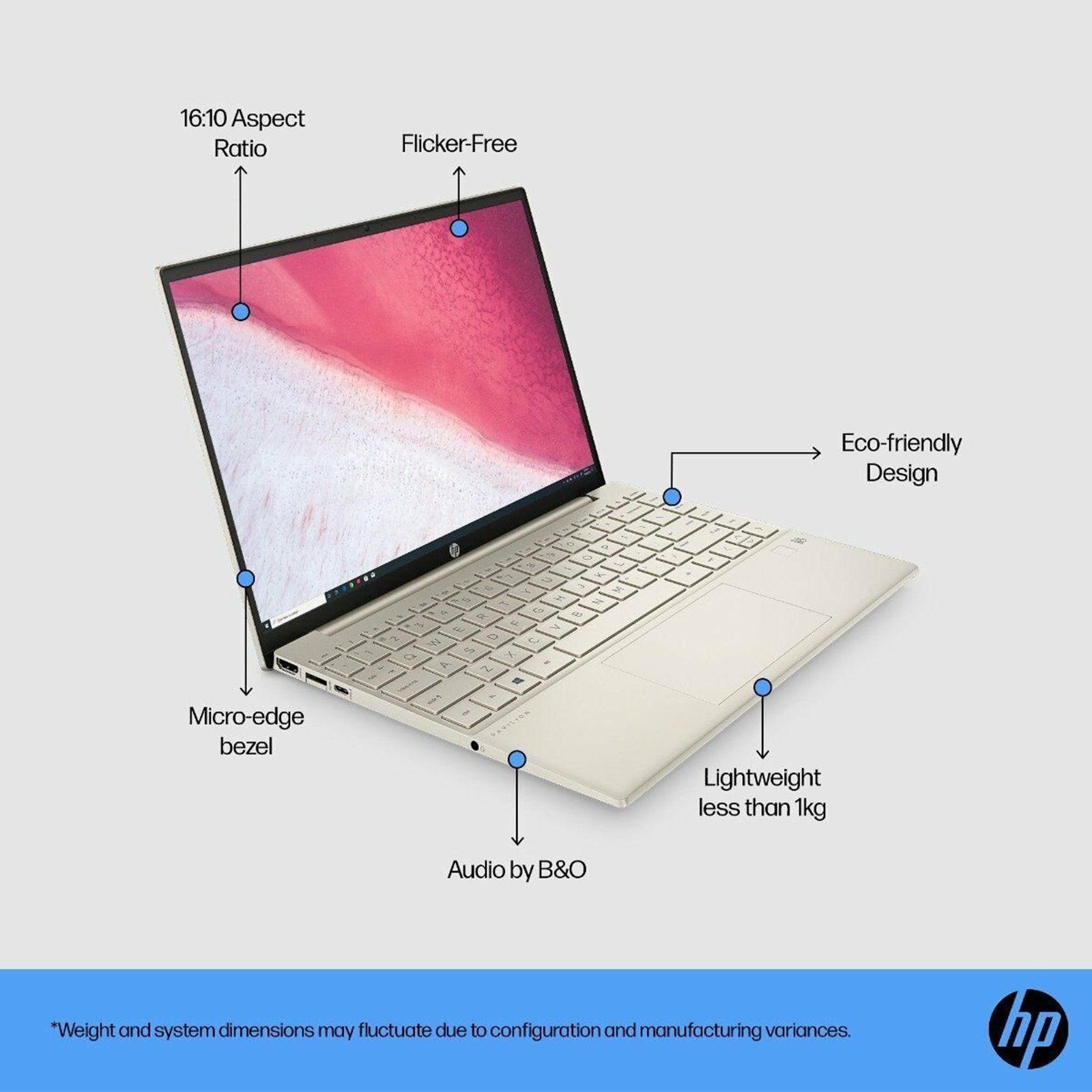 HP Pavilion Aero BE2055AU AMD Ryzen 5 (13.3 inch, 16GB, 512GB, Windows 11 Home, MS Office 2021, AMD Radeon, WUXGA IPS Display, Warm Gold, SM-A346ELVEINS) HP Pavilion Aero BE2055AU AMD Ryzen 5 (13.3 inch, 16GB, 512GB, Windows 11 Home, MS Office 2021, AMD Radeon, WUXGA IPS Display, Warm Gold, SM-A346ELVEINS)_10