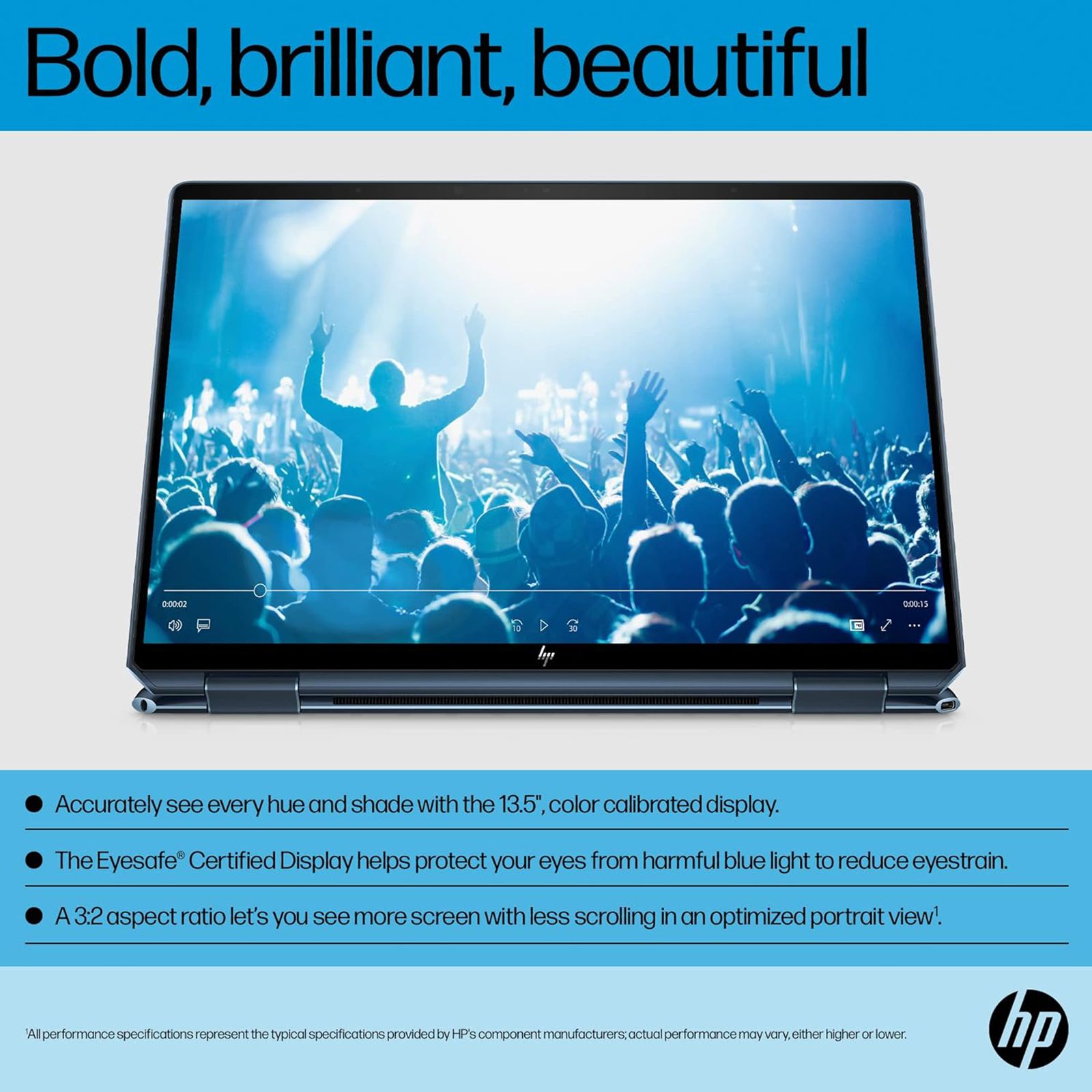 HP Spectre x360 14 Intel Core i7 13th Gen (13.5 inch, 16GB, 1TB, Windows 11, MS Office 2021, Intel Iris X, OLED Display, Nocturne Blue, 7Y6T9PA)_19