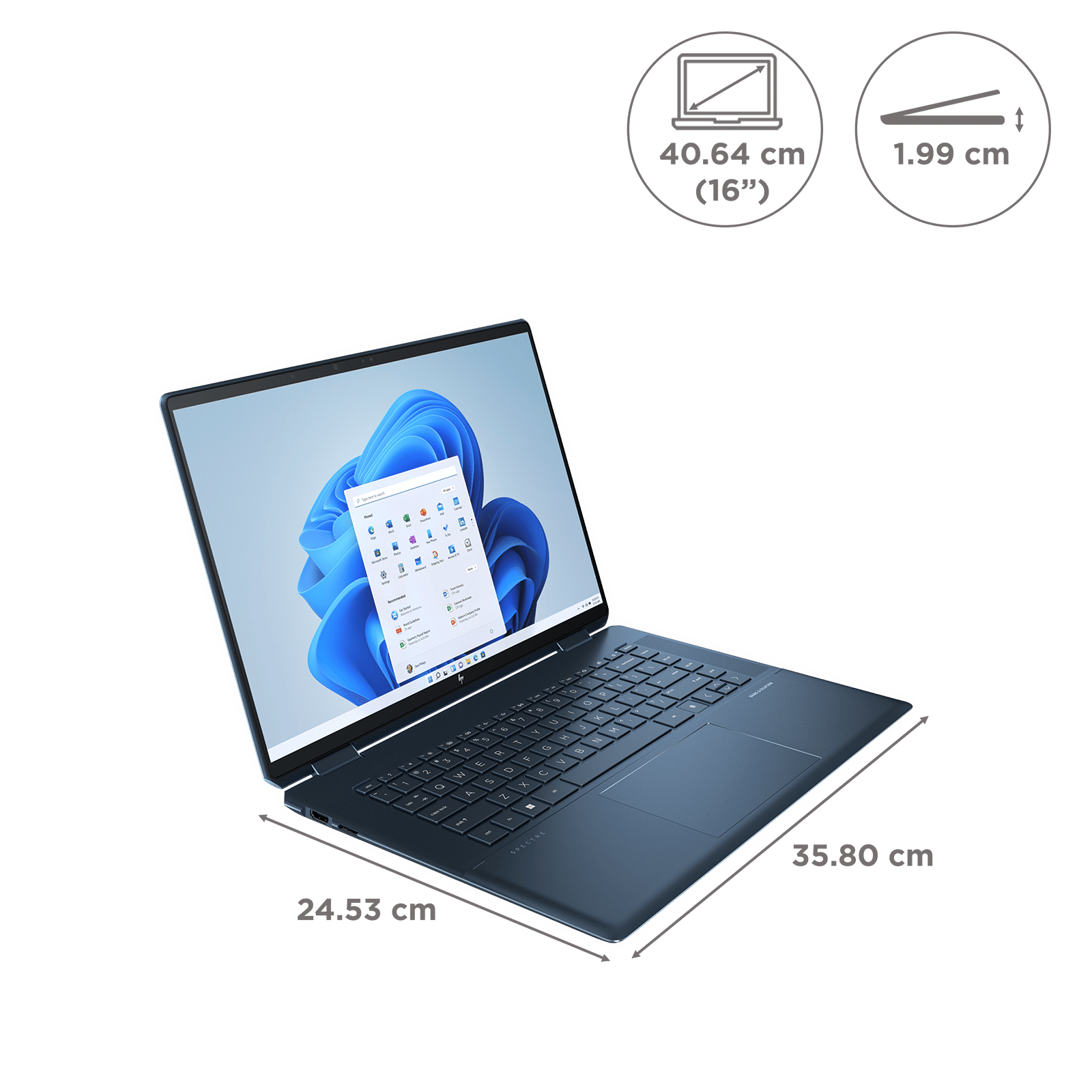 HP Spectre x360 Intel Core i7 13th Gen (16 inch, 32GB, 1TB, Windows 11, MS Office 2021, Intel Iris X, OLED Display, Midnight Black, 7Y6U9PA) HP Spectre x360 Intel Core i7 13th Gen (16 inch, 32GB, 1TB, Windows 11, MS Office 2021, Intel Iris X, OLED Display, Midnight Black, 7Y6U9PA)_2