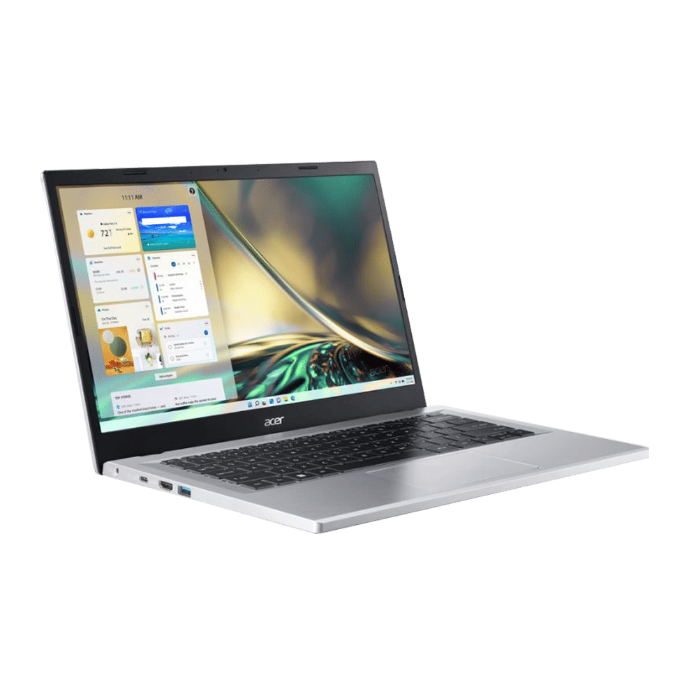 acer Aspire 3 Intel Core i3 Thin and Light Laptop (8GB, 512GB SSD, Windows 11 Home, 14 inch LED Backlit Display, MS Office 2021, Pure Silver, 1.4 KG)_9