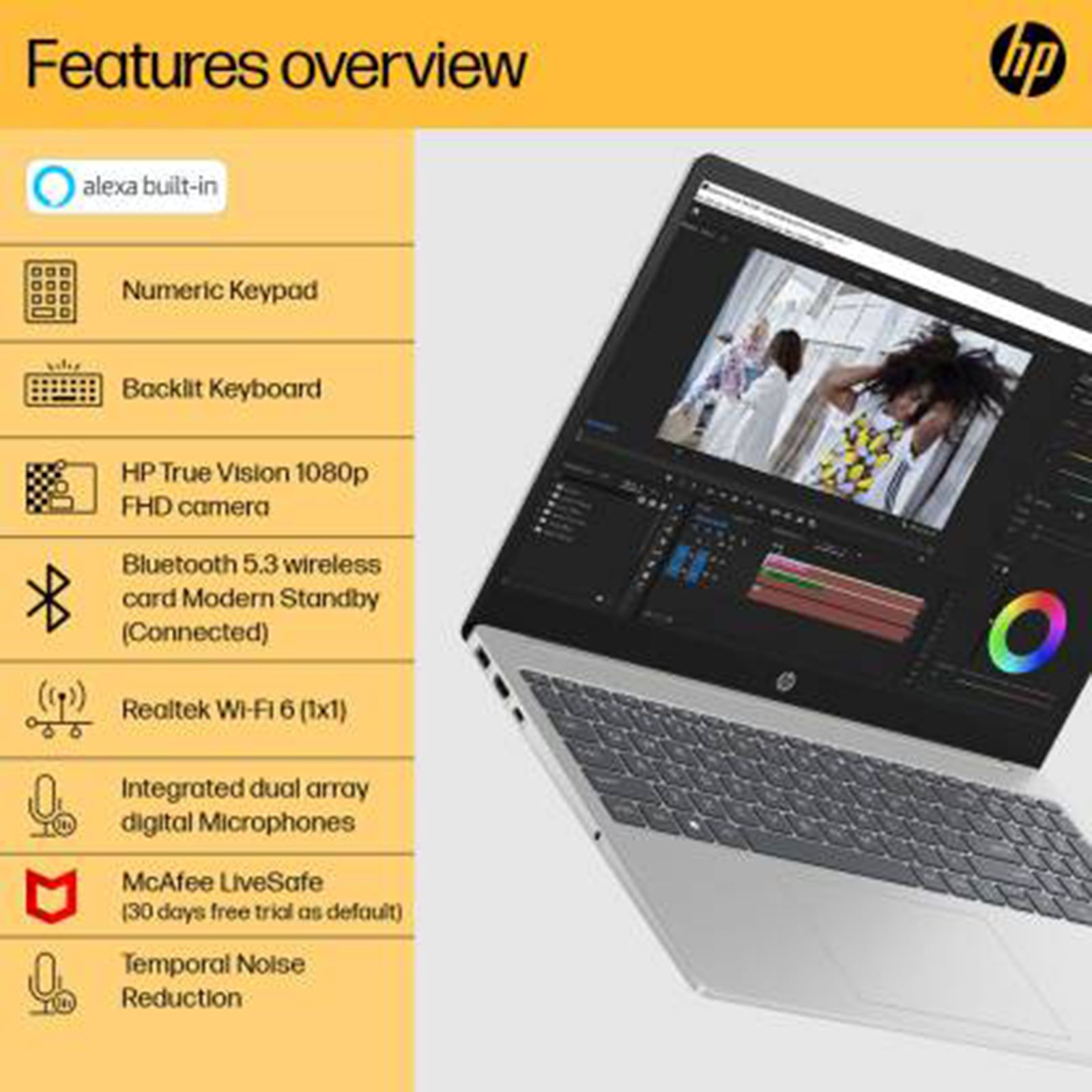 HP 15-fc0028AU AMD Ryzen 5 (15.6 inch, 8GB, 512GB, Windows 11, MS Office 2021, AMD Radeon, FHD Display, Natural Silver, 7L032PA) HP 15-fc0028AU AMD Ryzen 5 (15.6 inch, 8GB, 512GB, Windows 11, MS Office 2021, AMD Radeon, FHD Display, Natural Silver, 7L032PA)_16