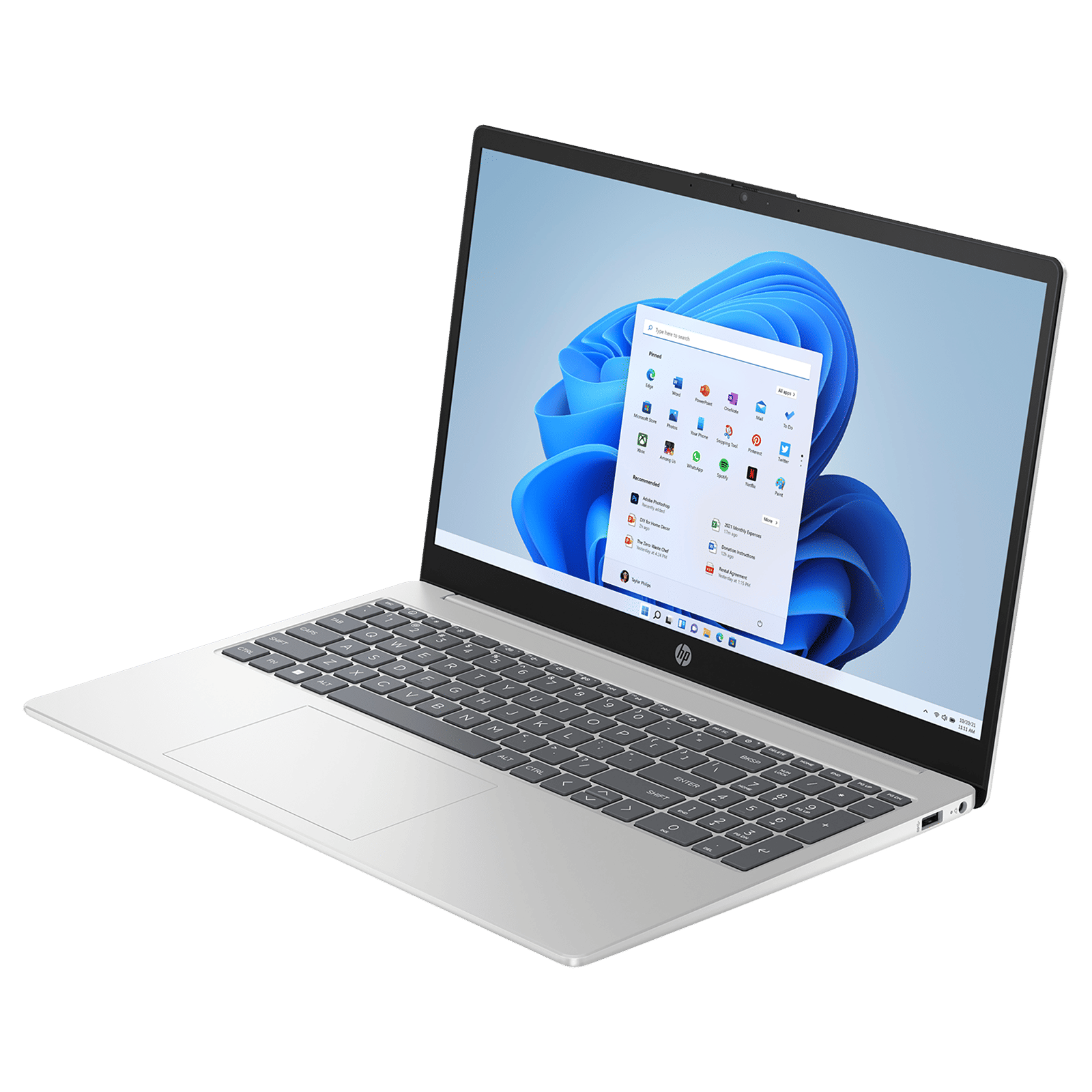 HP 15-fc0026AU AMD Ryen 3 Thin and Light Laptop (8GB, 512GB SSD, Windows 11 Home, 15.6 inch FHD Display, MS Office 2021, Natural Silver, 1.75 KG) HP 15-fc0026AU AMD Ryen 3 Thin and Light Laptop (8GB, 512GB SSD, Windows 11 Home, 15.6 inch FHD Display, MS Office 2021, Natural Silver, 1.75 KG)_4