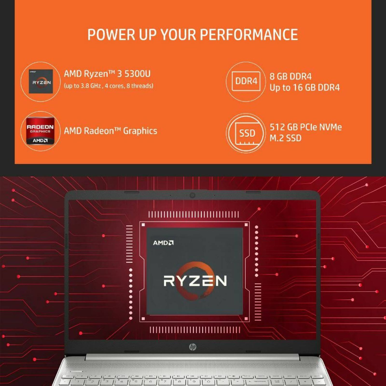 HP 15s- eq2213AU AMD Ryzen 3 (15 inch, 8GB, 512GB, Windows 11, MS Office 2021, AMD Radeon Graphics, LED Display, Natural Silver, 7G6H2PA) HP 15s- eq2213AU AMD Ryzen 3 (15 inch, 8GB, 512GB, Windows 11, MS Office 2021, AMD Radeon Graphics, LED Display, Natural Silver, 7G6H2PA)_17