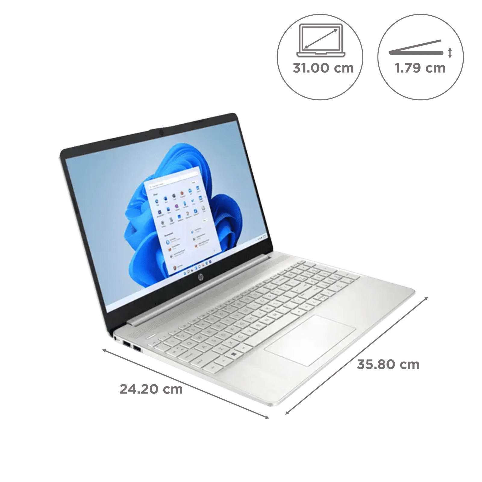 HP 15s- eq2213AU AMD Ryzen 3 (15 inch, 8GB, 512GB, Windows 11, MS Office 2021, AMD Radeon Graphics, LED Display, Natural Silver, 7G6H2PA) HP 15s- eq2213AU AMD Ryzen 3 (15 inch, 8GB, 512GB, Windows 11, MS Office 2021, AMD Radeon Graphics, LED Display, Natural Silver, 7G6H2PA)_2