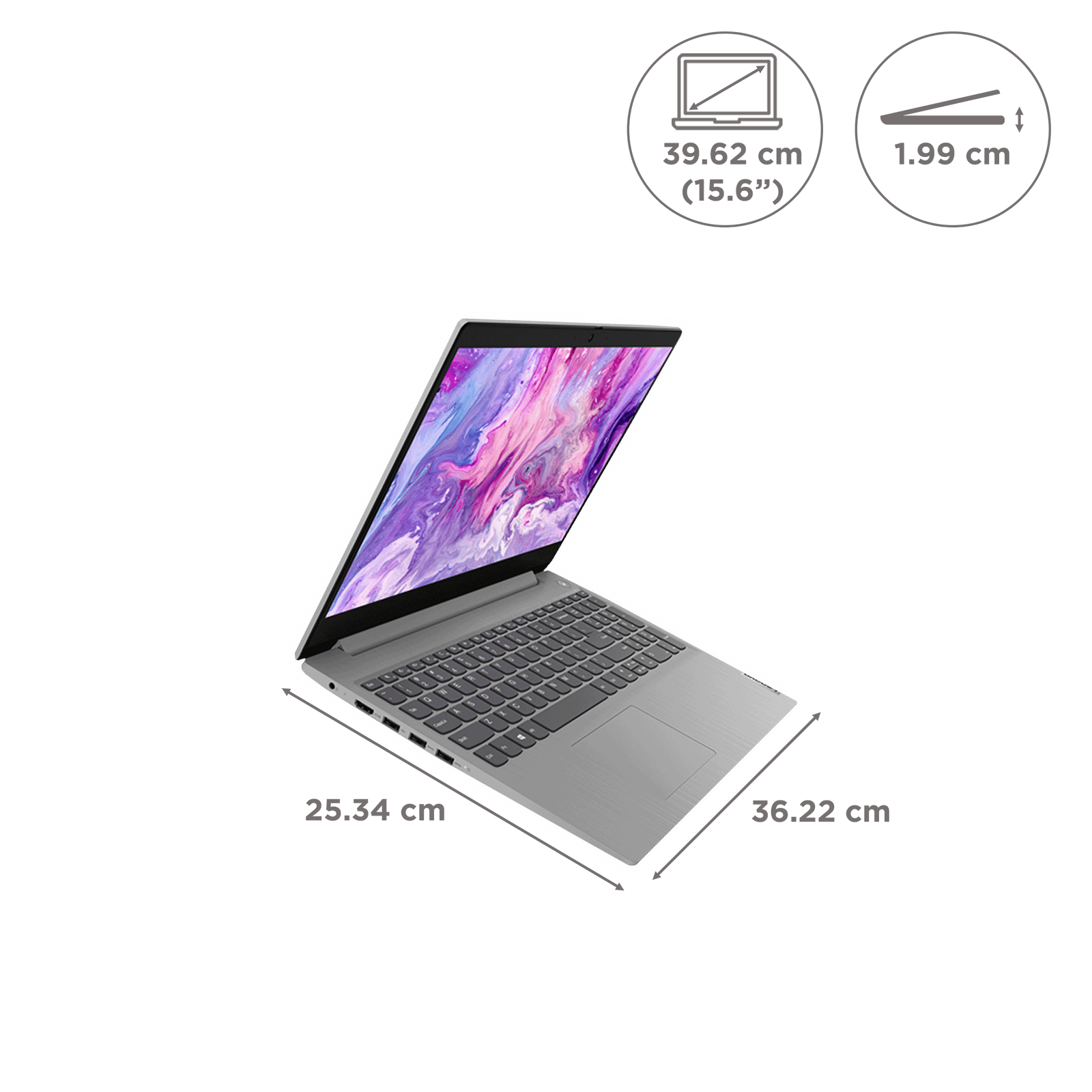 Lenovo IdeaPad 3 15ITL05 Intel Core i3 11th Gen (15.6 inch, 8GB, 512GB, Windows 11 Home, MS Office 2021, Intel UHD, Full HD Display, Platinum Grey, 81X800N2IN)_2
