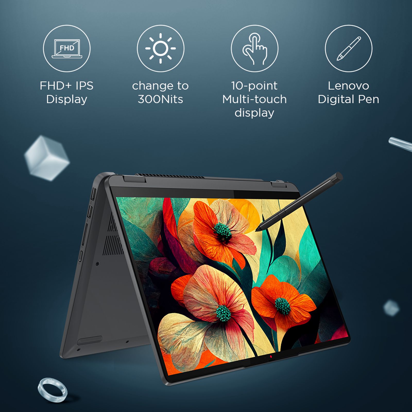 Lenovo IdeaPad Flex 5 14ALC7 AMD Ryzen7 (14 inch, 16GB, 512GB, Windows 11, MS Office 2021, AMD Radeon, FHD Display, Graphite Grey, 82R900D4IN) Lenovo IdeaPad Flex 5 14ALC7 AMD Ryzen7 (14 inch, 16GB, 512GB, Windows 11, MS Office 2021, AMD Radeon, FHD Display, Graphite Grey, 82R900D4IN)_10