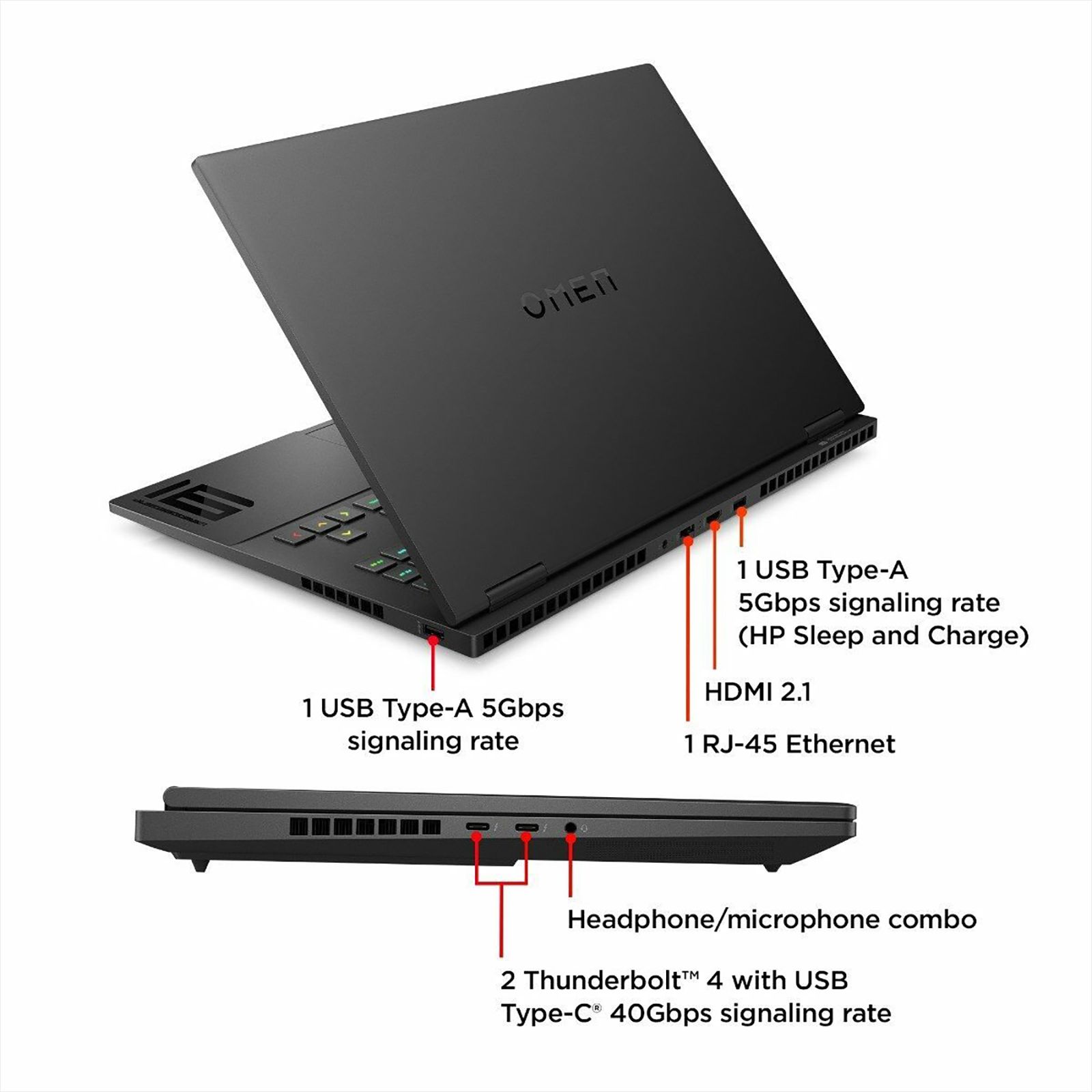 HP OMEN 16-Wf0056TX Intel Core i7 13th Gen (16.1 inch, 16GB, 512GB, Windows 11 Home, MS Office 2021, NVIDIA GeForce RTX 4060, Full HD IPS Display, Shadow Black, 834U0PA) HP OMEN 16-Wf0056TX Intel Core i7 13th Gen (16.1 inch, 16GB, 512GB, Windows 11 Home, MS Office 2021, NVIDIA GeForce RTX 4060, Full HD IPS Display, Shadow Black, 834U0PA)_9