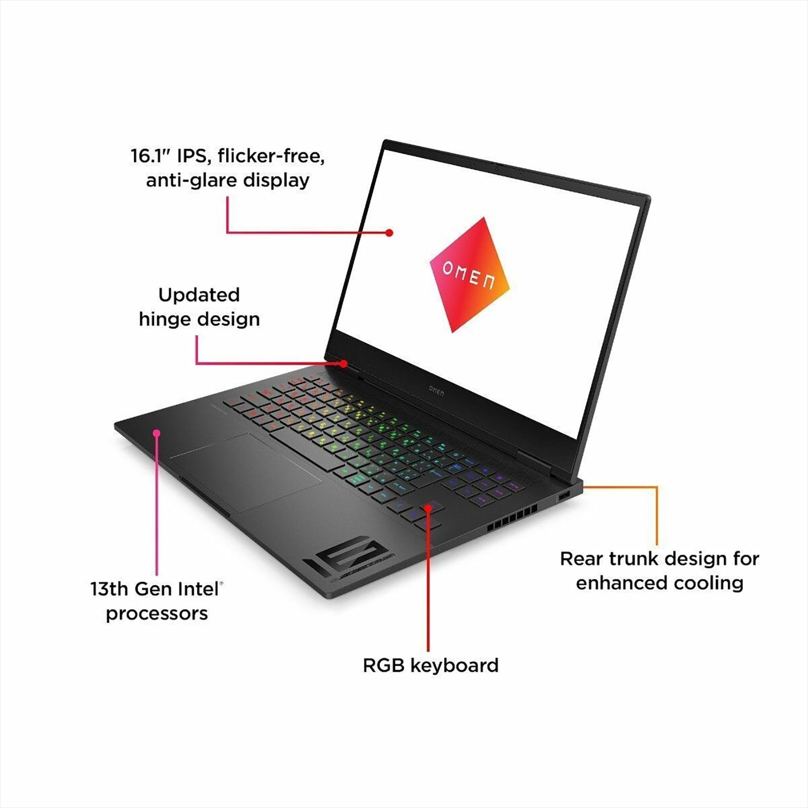 HP OMEN 16-wf0057TX Intel Core i7 13th Gen (16.1 inch, 16GB, 1TB, Windows 11 Home, MS Office 2021, NVIDIA GeForce RTX 4060, QHD IPS Display, Shadow Black, 834U1PA) HP OMEN 16-wf0057TX Intel Core i7 13th Gen (16.1 inch, 16GB, 1TB, Windows 11 Home, MS Office 2021, NVIDIA GeForce RTX 4060, QHD IPS Display, Shadow Black, 834U1PA)_9