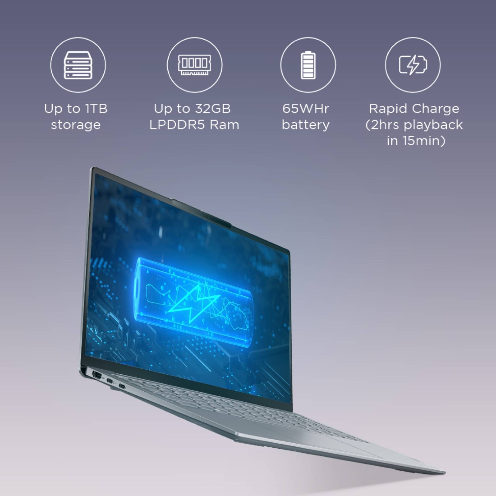 Lenovo Yoga Slim 6 14IRP8 Intel Core i5 13th Gen (14 inch, 16GB, 512GB, Windows 11 Home, MS Office 2021, Intel Iris Xe, WUXGA OLED Display, Storm Grey, 82WV0058IN) Lenovo Yoga Slim 6 14IRP8 Intel Core i5 13th Gen (14 inch, 16GB, 512GB, Windows 11 Home, MS Office 2021, Intel Iris Xe, WUXGA OLED Display, Storm Grey, 82WV0058IN)_11