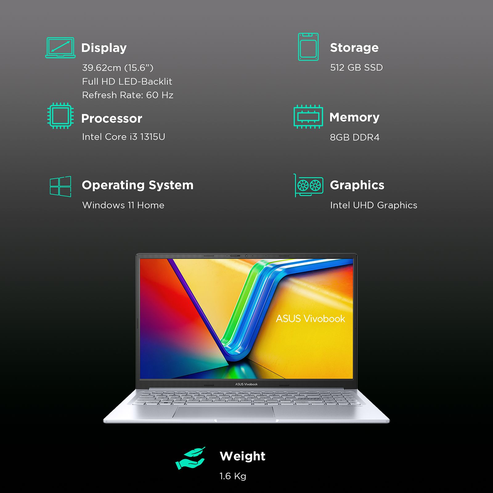 ASUS Vivobook 15X K3504VAB-NJ322WS Intel Core i3 13th Gen Thin and Light Laptop (8GB, 512GB SSD, Windows 11 Home, 15.6 inch Full HD LED-Backlit Display, MS Office 2021, Cool Silver, 1.6 KG) ASUS Vivobook 15X K3504VAB-NJ322WS Intel Core i3 13th Gen Thin and Light Laptop (8GB, 512GB SSD, Windows 11 Home, 15.6 inch Full HD LED-Backlit Display, MS Office 2021, Cool Silver, 1.6 KG)_3
