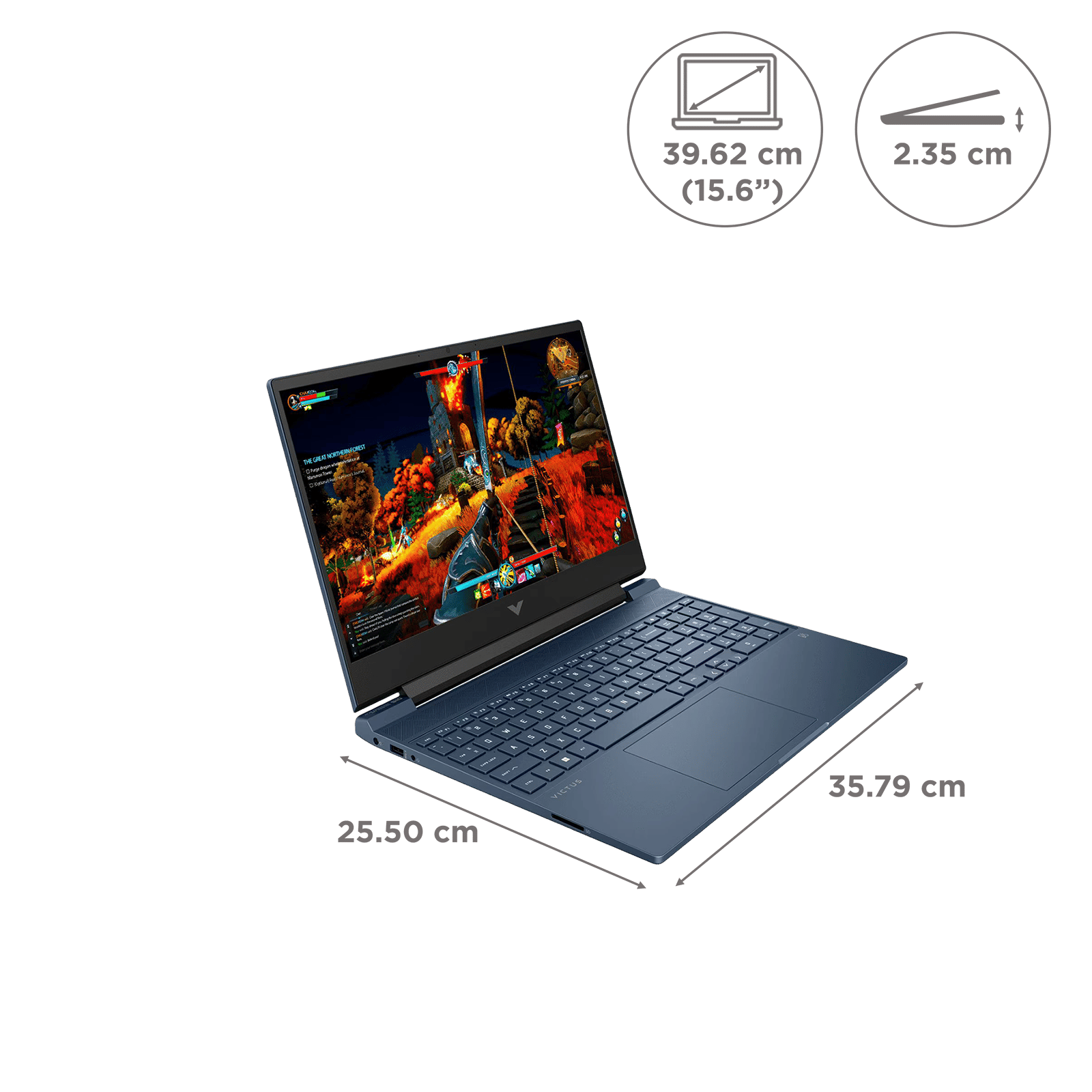 HP Victus 15-fb0147AX AMD Ryzen 5 (15.6 inch, 8GB, 512GB, Windows 11 Home, AMD Radeon RX 6500M, Full HD IPS Display, Performance Blue, 8F503PA)_2