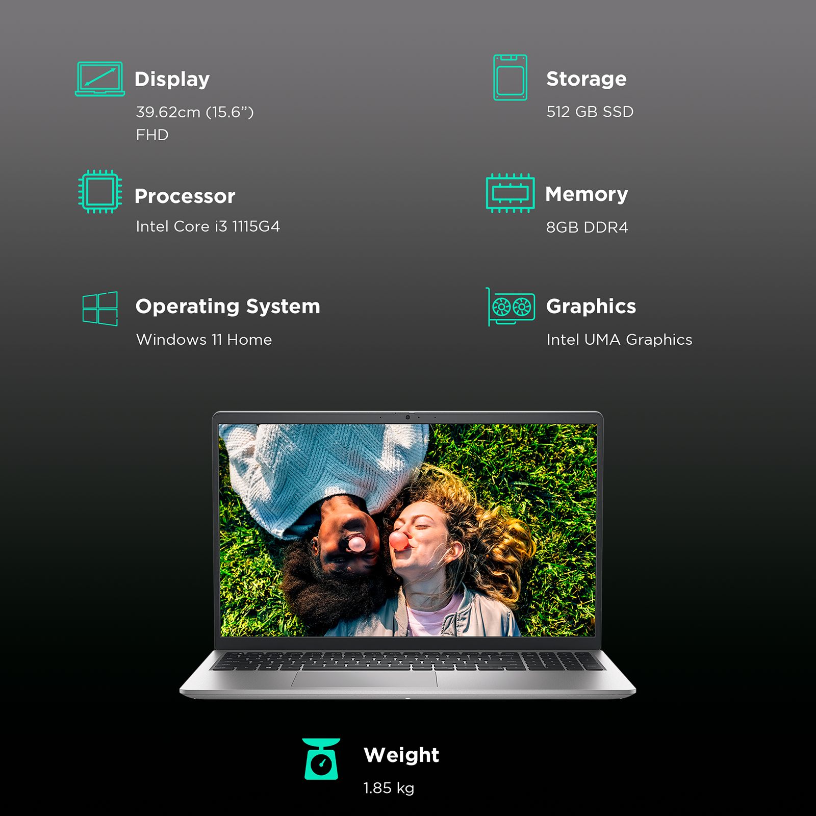 DELL Insprion 3520 Intel Core i3 11th Gen (15.6 inch, 8GB, 512GB, Windows 11, MS Office 2021, Intel UMA Graphics, FHD Display, Platinum Silver, IN3520KTMFJ001ORS1) DELL Insprion 3520 Intel Core i3 11th Gen (15.6 inch, 8GB, 512GB, Windows 11, MS Office 2021, Intel UMA Graphics, FHD Display, Platinum Silver, IN3520KTMFJ001ORS1)_3