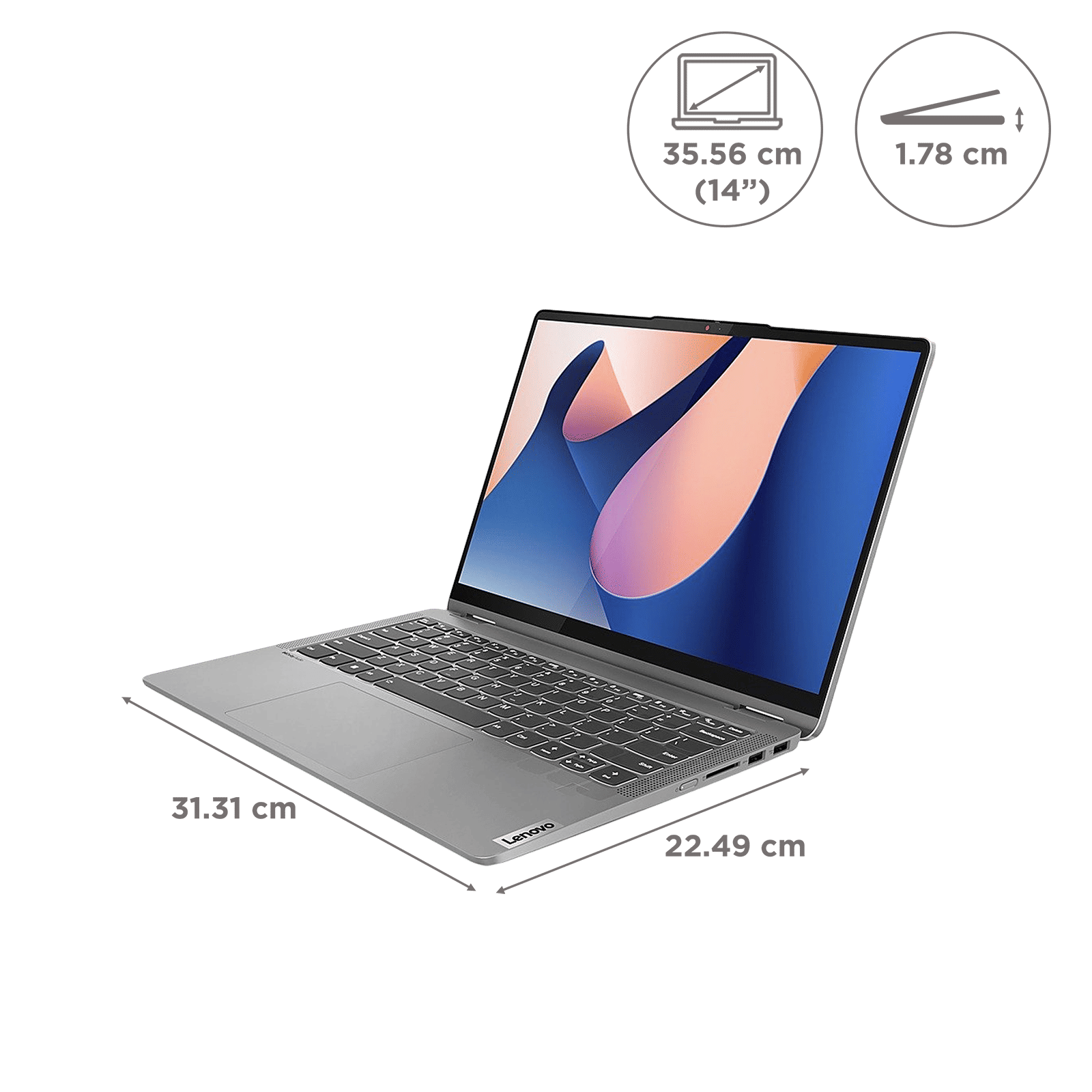 Lenovo IdeaPad Flex 5 14ABR8 AMD Ryzen 5 (14 inch, 16GB, 512GB, Windows 11, MS Office 2021, AMD Radeon, Arctic Grey, 82XX007JIN) Lenovo IdeaPad Flex 5 14ABR8 AMD Ryzen 5 (14 inch, 16GB, 512GB, Windows 11, MS Office 2021, AMD Radeon, Arctic Grey, 82XX007JIN)_2