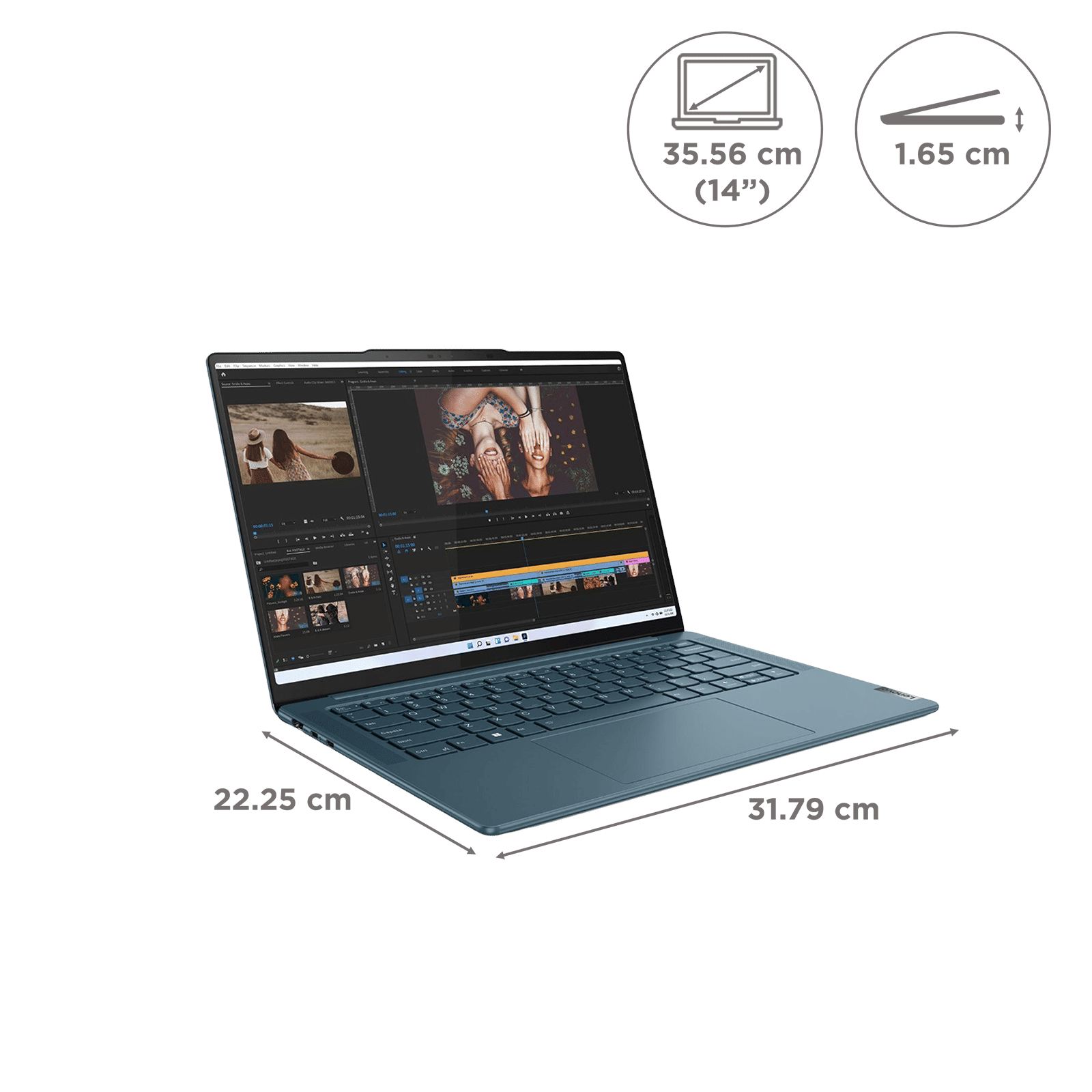 Lenovo Yoga 7 14IRL8 Intel Core i7 13th Gen (14 inch, 16GB, 512GB, Windows 11 Home, MS Office 2021, Intel Iris Xe Graphics, OLED Display, Tidal Teal, 82YL005YIN)_2