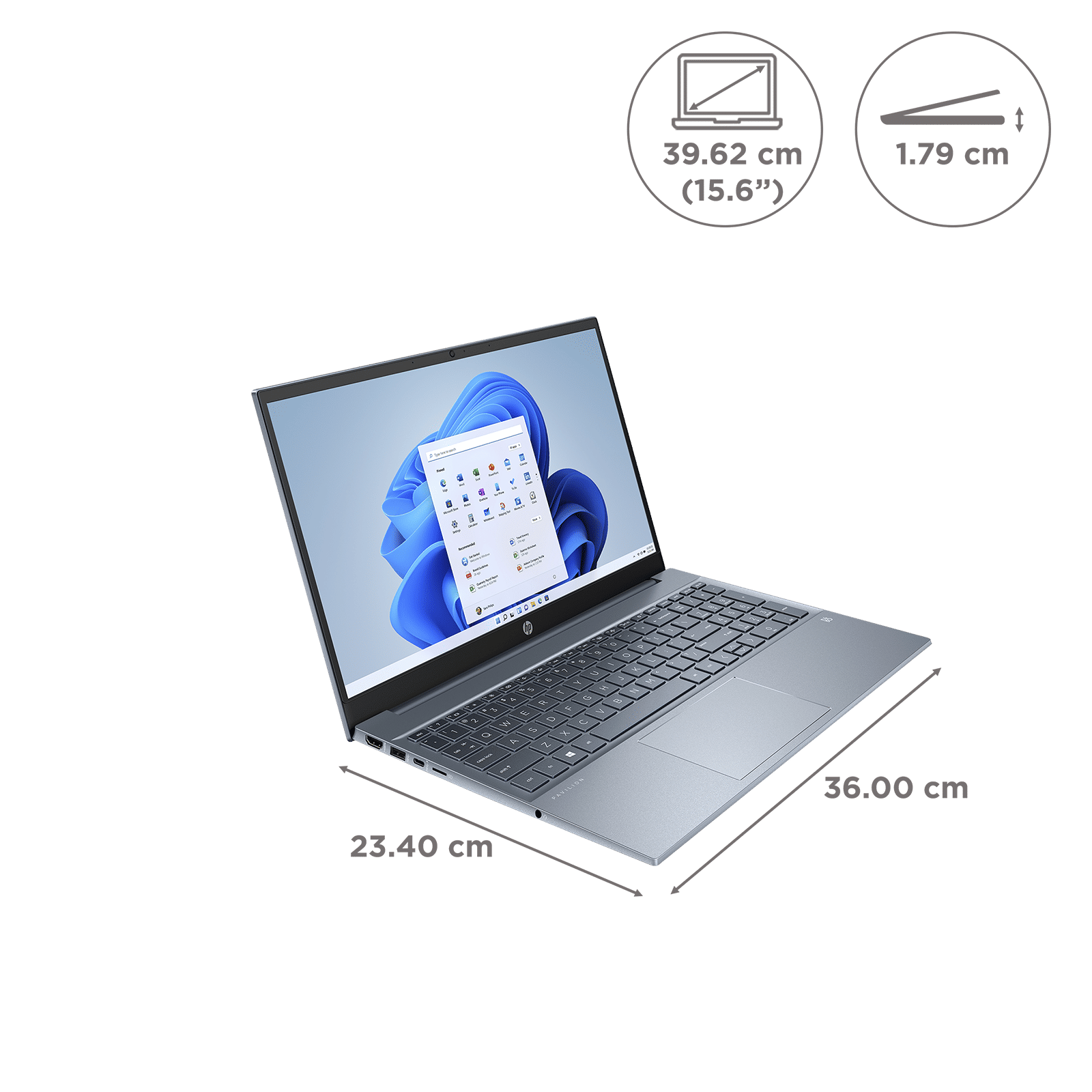 HP Pavilion 15-eg3017TU Intel Core i5 13th Gen (15.6 inch, 16GB, 1TB, Windows 11 Home, MS Office 2021, Intel Iris Xe, Full HD IPS Display, Fog Blue, 8U5G0PA)_2