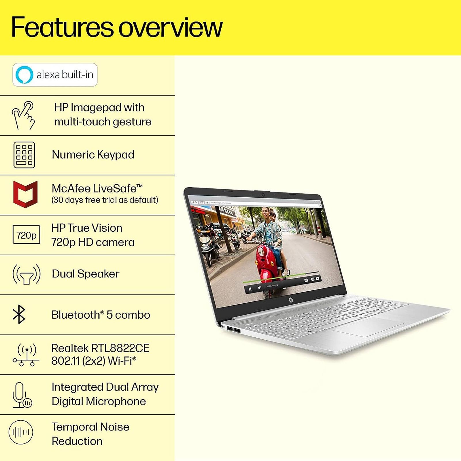HP 15s-fr2515TU Intel Core i3 11th Gen (15.6 inch, 8GB, 512GB, Windows 11 Home, MS Office 2021, Intel UHD Graphics, Full HD Display, Natural Silver, 8G149PA) HP 15s-fr2515TU Intel Core i3 11th Gen (15.6 inch, 8GB, 512GB, Windows 11 Home, MS Office 2021, Intel UHD Graphics, Full HD Display, Natural Silver, 8G149PA)_9