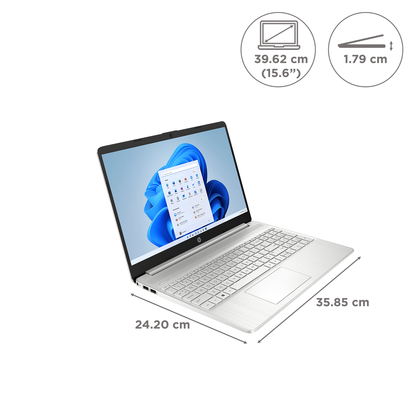 HP 15s-fr2515TU Intel Core i3 11th Gen (15.6 inch, 8GB, 512GB, Windows 11 Home, MS Office 2021, Intel UHD Graphics, Full HD Display, Natural Silver, 8G149PA) HP 15s-fr2515TU Intel Core i3 11th Gen (15.6 inch, 8GB, 512GB, Windows 11 Home, MS Office 2021, Intel UHD Graphics, Full HD Display, Natural Silver, 8G149PA)_2