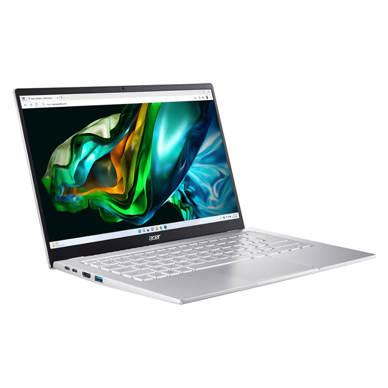 acer Swift Go AMD Ryzen 5 Thin and Light Laptop (16GB, 512GB SSD, Windows 11 Home, 14 inch FHD LED Backlit Display, MS Office 2021, Pure Silver, 1.25 KG)_7