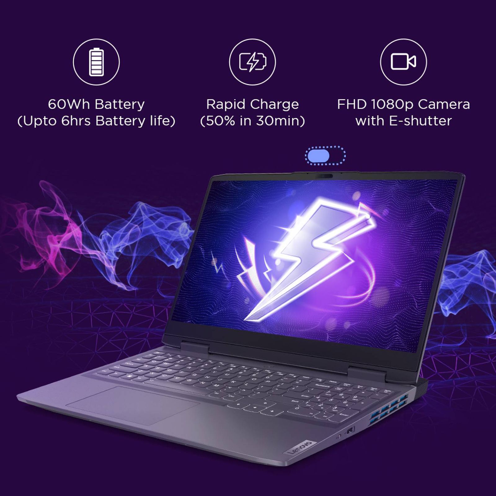 Lenovo LOQ Intel Core i7 13th Gen (15.6 inch, 16GB, 512GB, Windows 11, MS Office 2021, NVIDIA GeForce RTX 3050, IPS Display, Storm Grey, 82XV00BQIN) Lenovo LOQ Intel Core i7 13th Gen (15.6 inch, 16GB, 512GB, Windows 11, MS Office 2021, NVIDIA GeForce RTX 3050, IPS Display, Storm Grey, 82XV00BQIN)_15
