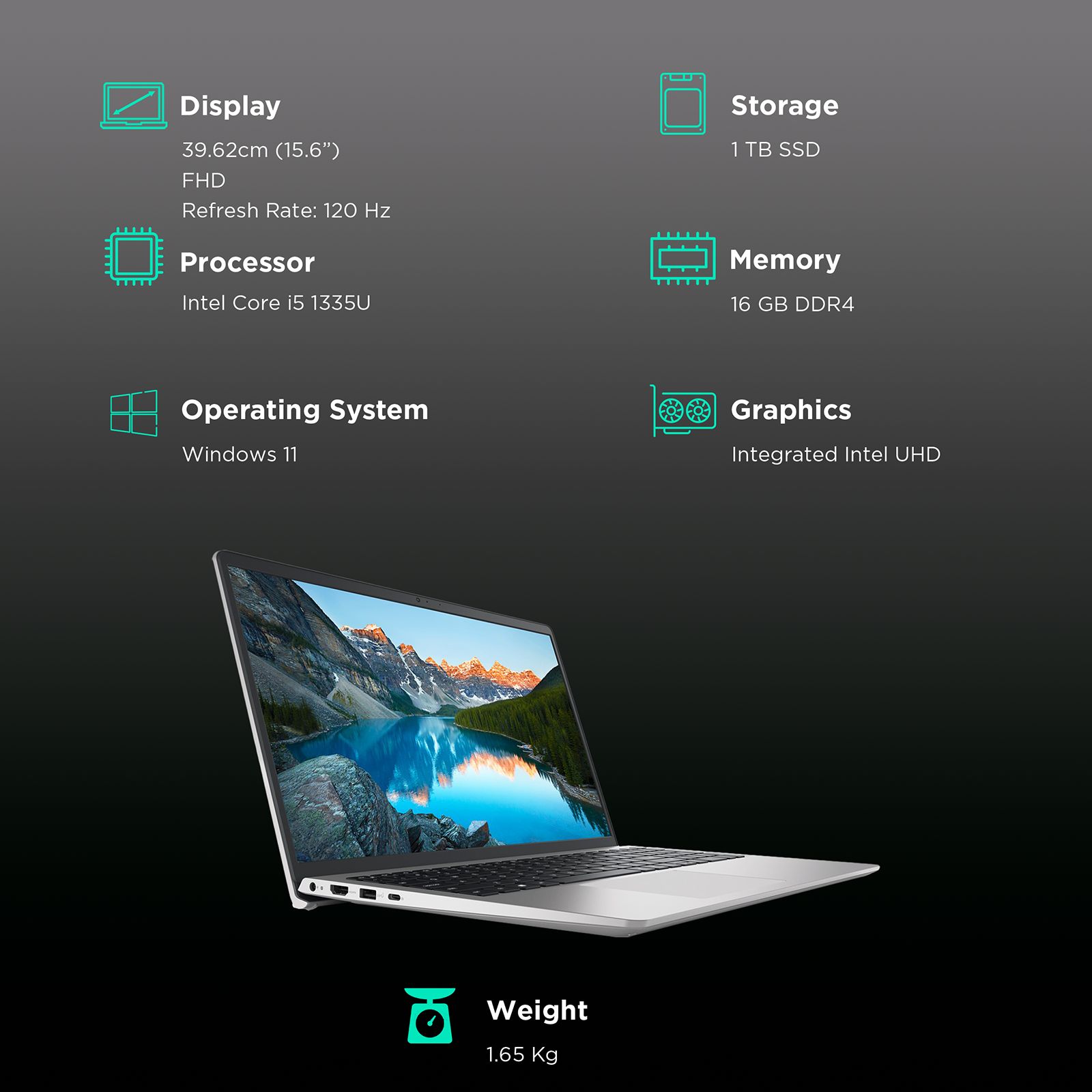 DELL Inspiron 3530 Intel Core i5 13th Gen Thin and Light Laptop (16GB, 1TB SSD, Windows, 15.6 inch FHD Display, MS Office 2021, Platinum Silver, 1.65 KG) DELL Inspiron 3530 Intel Core i5 13th Gen Thin and Light Laptop (16GB, 1TB SSD, Windows, 15.6 inch FHD Display, MS Office 2021, Platinum Silver, 1.65 KG)_3