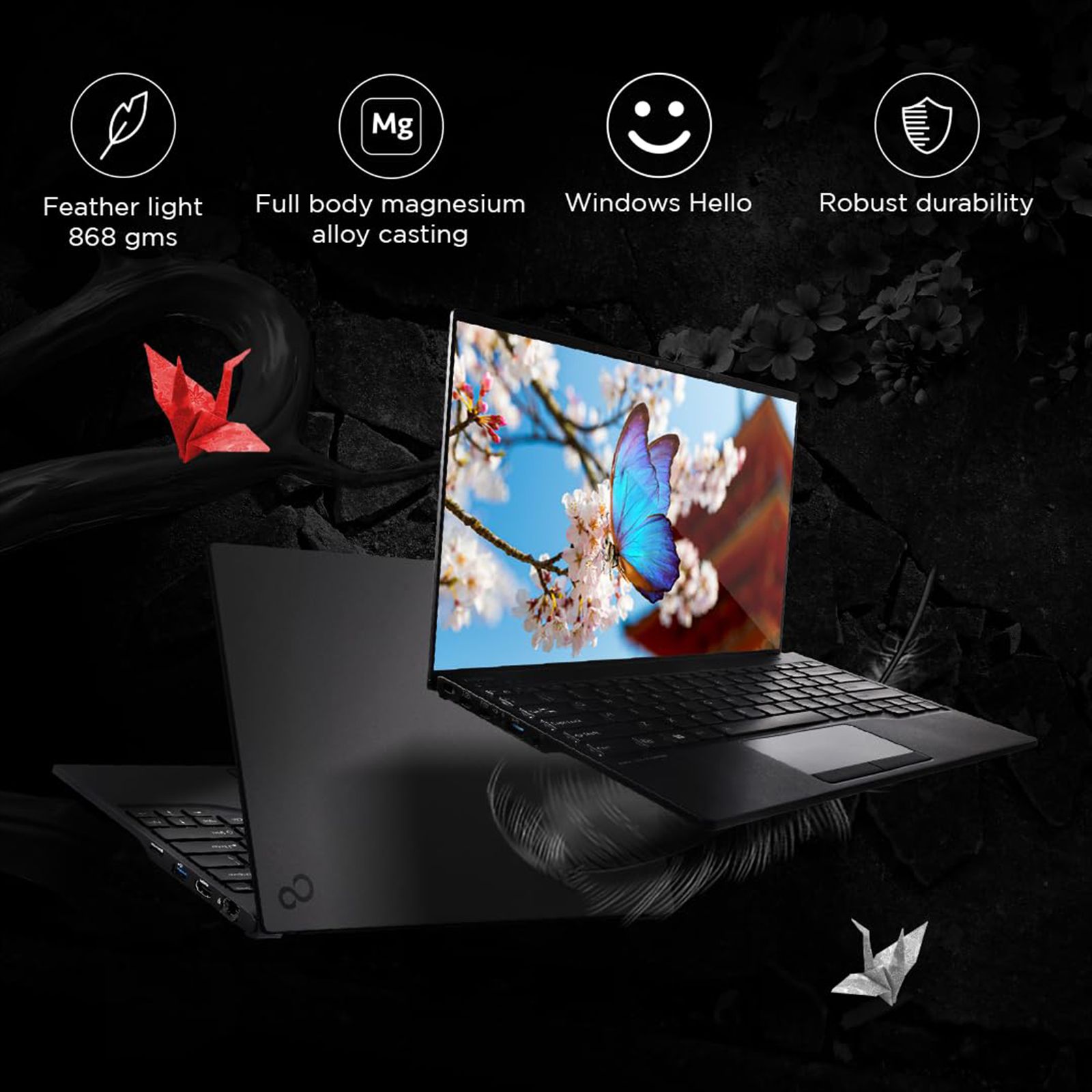 FUJITSU UH-X Intel Core i5 13th Gen (14 inch, 16GB, 512GB, Windows 11 Pro, MS Office 2021, Intel Iris Xe, Full HD LED Display, Black, 4ZR1M37246) FUJITSU UH-X Intel Core i5 13th Gen (14 inch, 16GB, 512GB, Windows 11 Pro, MS Office 2021, Intel Iris Xe, Full HD LED Display, Black, 4ZR1M37246)_5