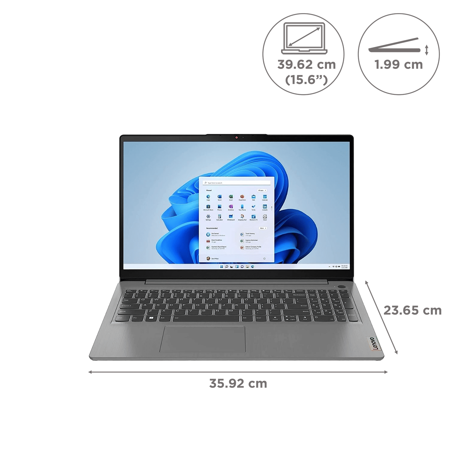Lenovo IdeaPad 3 Intel Core i5 12th Gen (15.6 inch, 8GB, 512GB, Windows, MS Office 2021, Intel Iris Xe, Full HD Display, Arctic Grey, 82RK00EMIN) Lenovo IdeaPad 3 Intel Core i5 12th Gen (15.6 inch, 8GB, 512GB, Windows, MS Office 2021, Intel Iris Xe, Full HD Display, Arctic Grey, 82RK00EMIN)_2