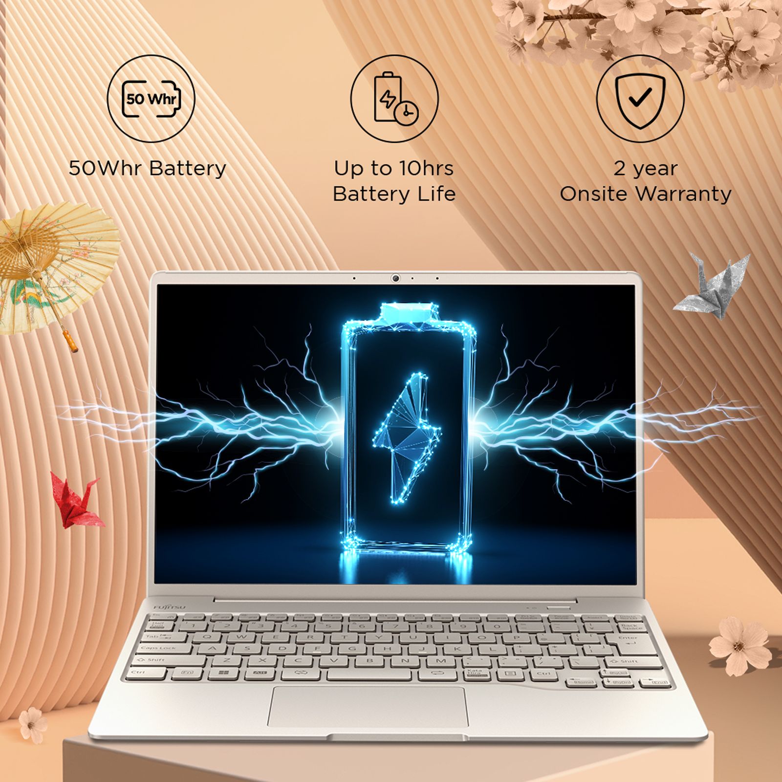FUJITSU CH Intel Core i5 13th Gen (13.27 inch, 16GB, 512GB, Windows, MS Office 2021, Intel Iris Xe, FHD Display, Beige, 4ZR1L82433) FUJITSU CH Intel Core i5 13th Gen (13.27 inch, 16GB, 512GB, Windows, MS Office 2021, Intel Iris Xe, FHD Display, Beige, 4ZR1L82433)_6