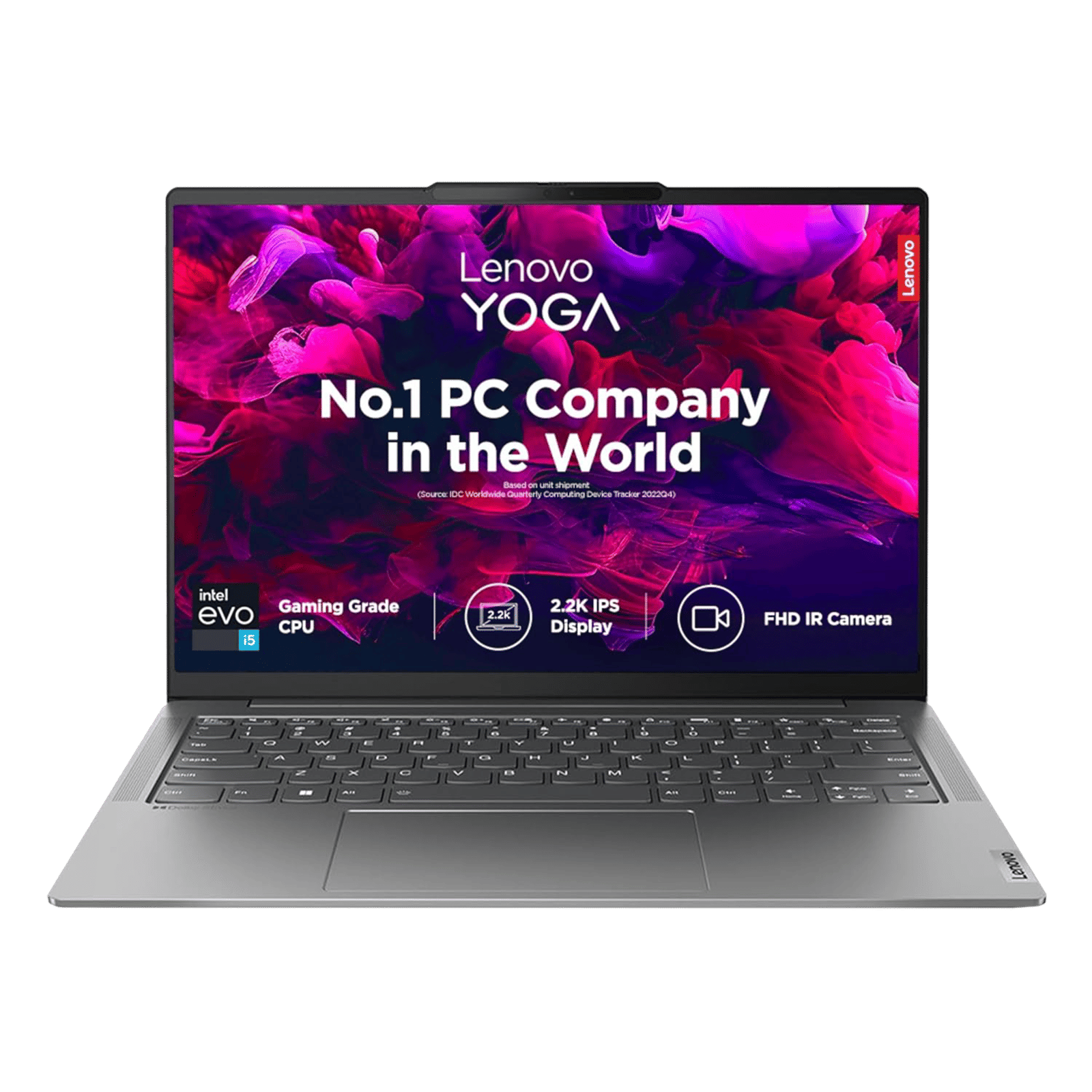 Lenovo Yoga Slim 6i Intel Core i5 12th Gen (14 inch, 16GB, 512GB, Windows 11 Home, MS Office 2021, Intel Iris Xe, IPS Display, Storm Grey, 82WU0095IN)_1