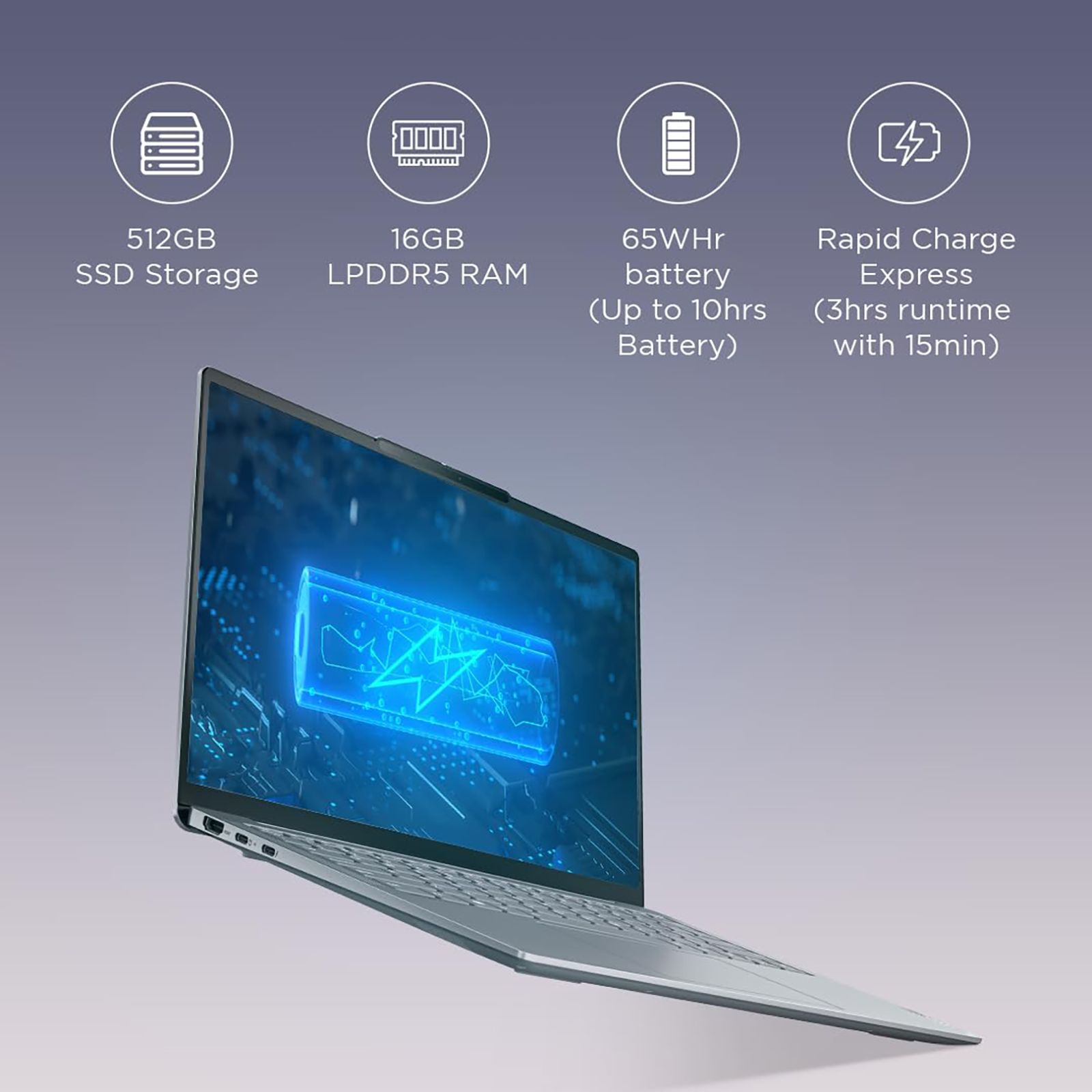 Lenovo Yoga Slim 6i Intel Core i5 12th Gen (14 inch, 16GB, 512GB, Windows 11 Home, MS Office 2021, Intel Iris Xe, IPS Display, Storm Grey, 82WU0095IN)_10
