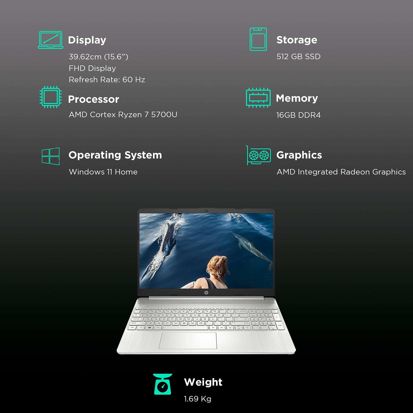 HP 15s-er2004AU AMD R7 (15.6 inch, 16GB, 512GB, Windows, MS Office 2021, AMD Radeon, Full HD Display, Natural Silver, 9A1C1PA) HP 15s-er2004AU AMD R7 (15.6 inch, 16GB, 512GB, Windows, MS Office 2021, AMD Radeon, Full HD Display, Natural Silver, 9A1C1PA)_6