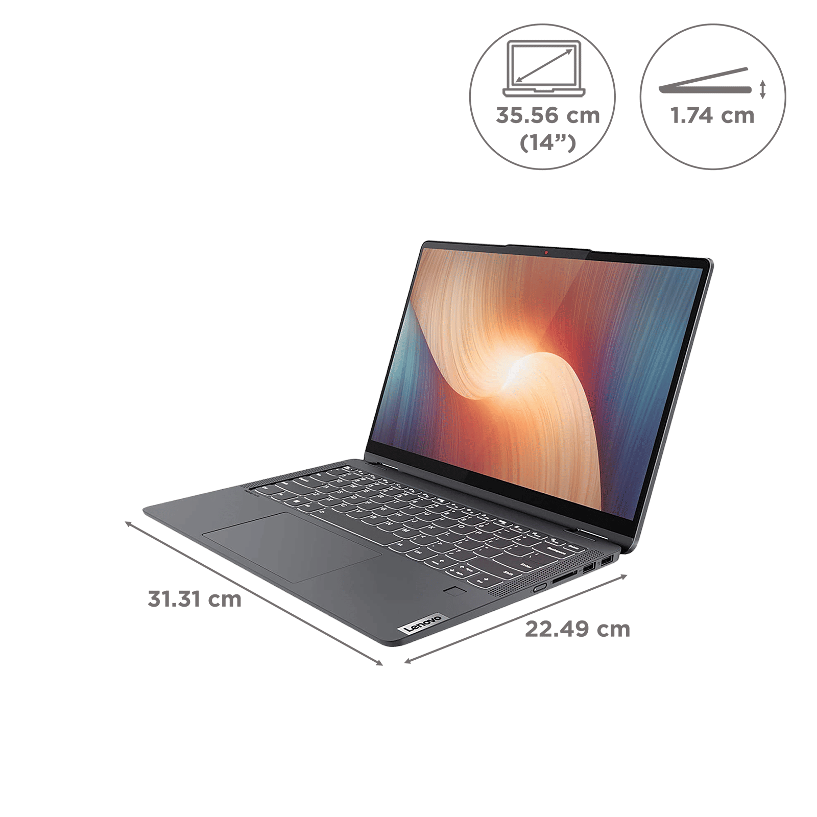 Lenovo IdeaPad Flex 5 14IAU7 Intel Core i3 12th Gen (14 inch, 8GB, 512GB, Windows 11 Home, MS Office 2021, Intel UHD, WUXGA IPS Display, Storm Grey, 82R700KHIN) Lenovo IdeaPad Flex 5 14IAU7 Intel Core i3 12th Gen (14 inch, 8GB, 512GB, Windows 11 Home, MS Office 2021, Intel UHD, WUXGA IPS Display, Storm Grey, 82R700KHIN)_2