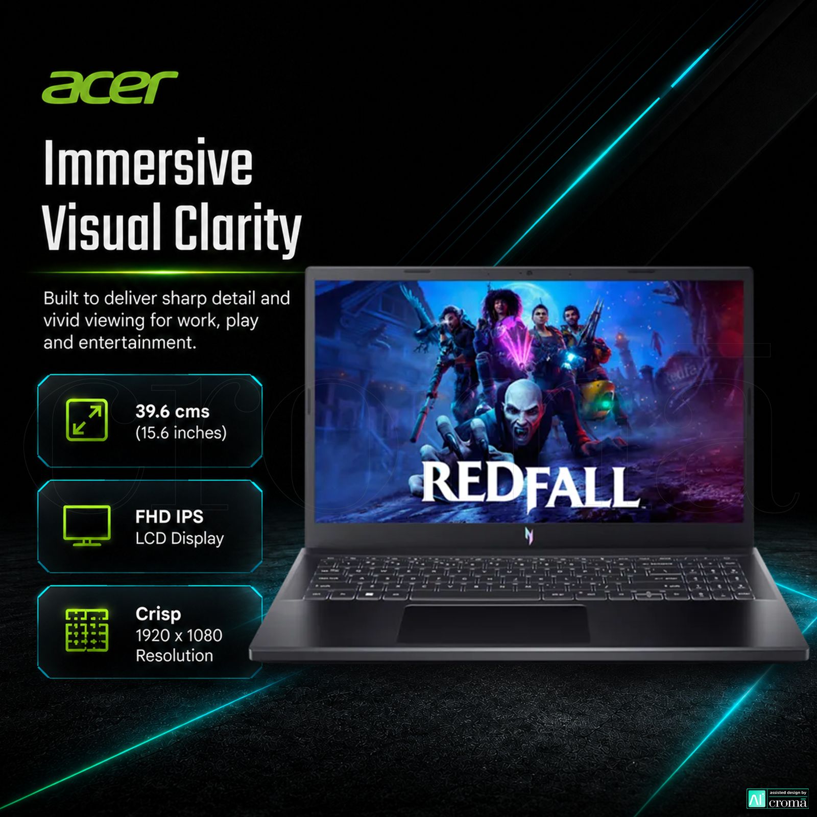 acer Nitro 5 Intel Core i5 13th Gen Gaming Laptop (16GB, 512GB, Windows 11 Home, 6GB Graphics, 15.6 inch 144 Hz FHD IPS Display, NVIDIA GeForce RTX 4050, MS Office 2021, Obsidian Black, 2.13 KG) acer Nitro 5 Intel Core i5 13th Gen Gaming Laptop (16GB, 512GB, Windows 11 Home, 6GB Graphics, 15.6 inch 144 Hz FHD IPS Display, NVIDIA GeForce RTX 4050, MS Office 2021, Obsidian Black, 2.13 KG)_6