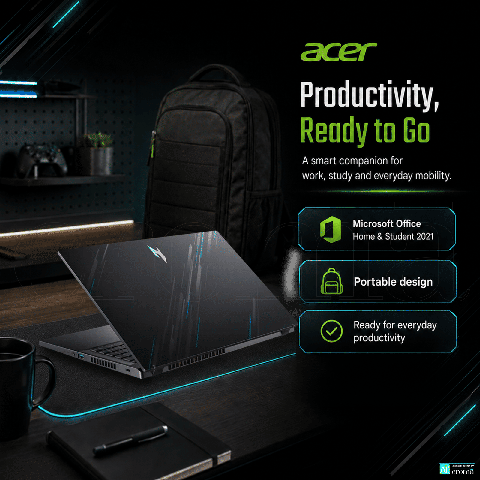 acer Nitro 5 Intel Core i5 13th Gen Gaming Laptop (16GB, 512GB, Windows 11 Home, 6GB Graphics, 15.6 inch 144 Hz FHD IPS Display, NVIDIA GeForce RTX 4050, MS Office 2021, Obsidian Black, 2.13 KG) acer Nitro 5 Intel Core i5 13th Gen Gaming Laptop (16GB, 512GB, Windows 11 Home, 6GB Graphics, 15.6 inch 144 Hz FHD IPS Display, NVIDIA GeForce RTX 4050, MS Office 2021, Obsidian Black, 2.13 KG)_7