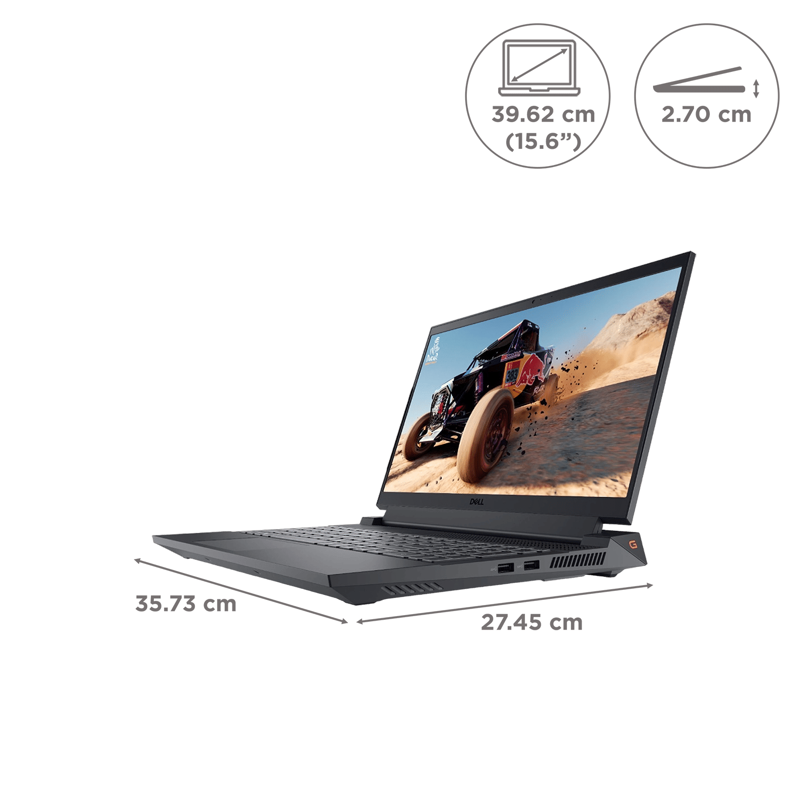 DELL G15 5530 Intel Core i7 13th Gen Laptop (16GB, 1TB SSD, Windows 11 Home, 6GB Graphics, 15.6 inch Full HD Display, MS Office 2021, Dark Shadow Gray, 2.8 KG)_2