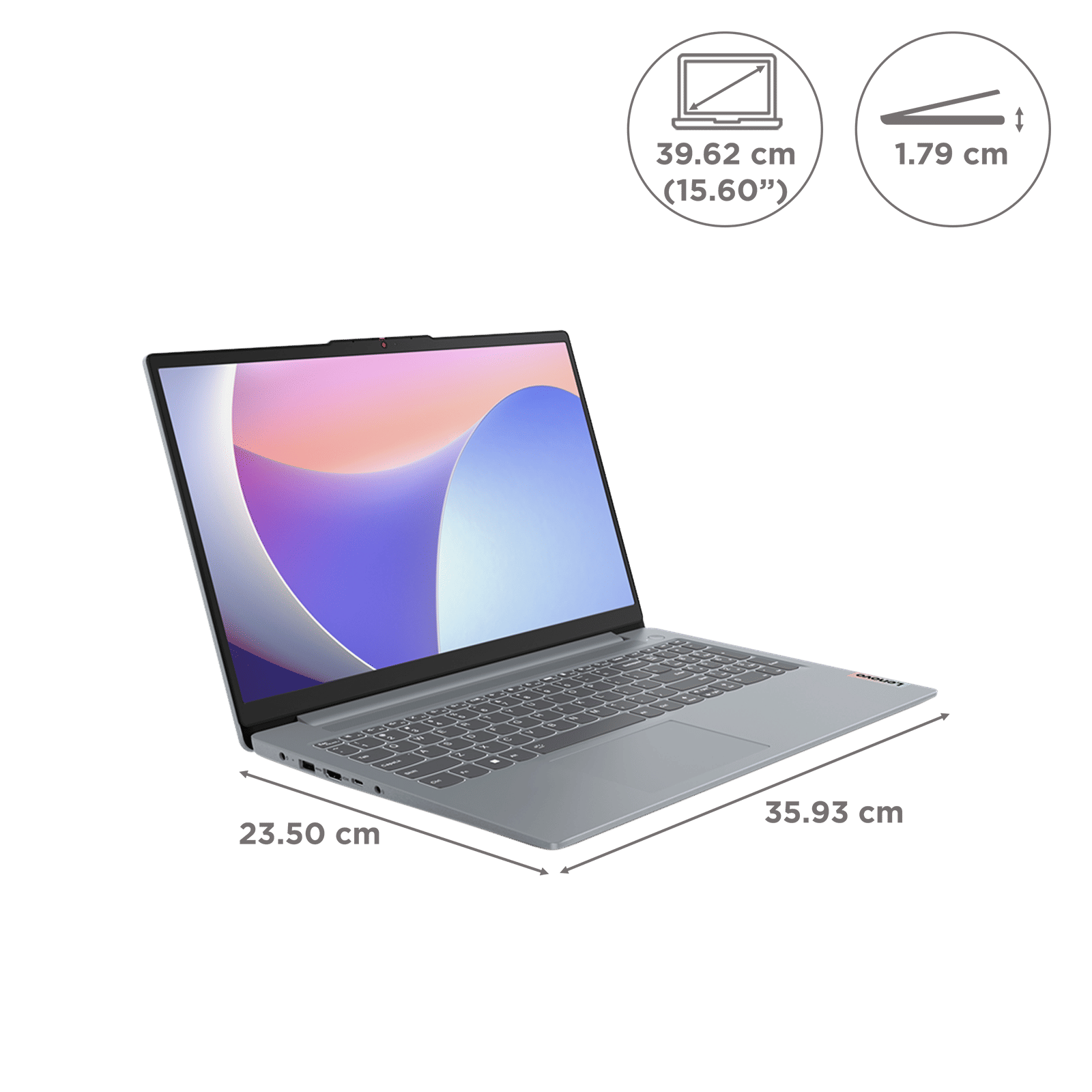 Lenovo IdeaPad Slim 3 15IAH8 Intel Core i5 12th Gen Laptop (16GB, 512GB SSD, Windows 11 Home, 15.6 inch Full HD IPS Display, MS Office 2021, Arctic Grey, 1.62 KG)_2