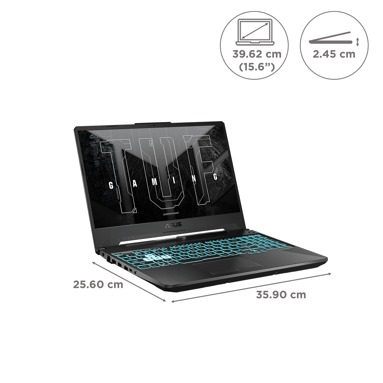 ASUS TUF Gaming Intel Core i5 11th Gen Gaming Laptop (8GB, 512GB SSD, Windows 11 Home, 4GB Graphics, 15.6 inch 144 Hz Full HD IPS Display, NVIDIA GeForce RTX 3050, MS Office 2019, Graphite Black, 2.3 KG)_2