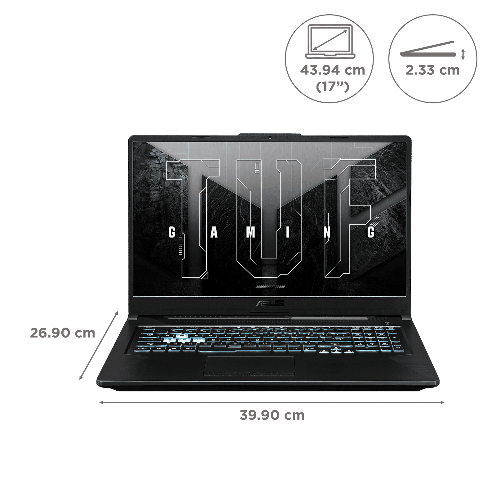 ASUS TUF Gaming F17 Intel Core i5 11th Gen Gaming Laptop (16GB, 512GB SSD, Windows 11 Home, 4GB Graphics, 17 inch 165 Hz Full HD Display, NVIDIA GeForce RTX 2050, Graphite Black, 2.60 KG)_2