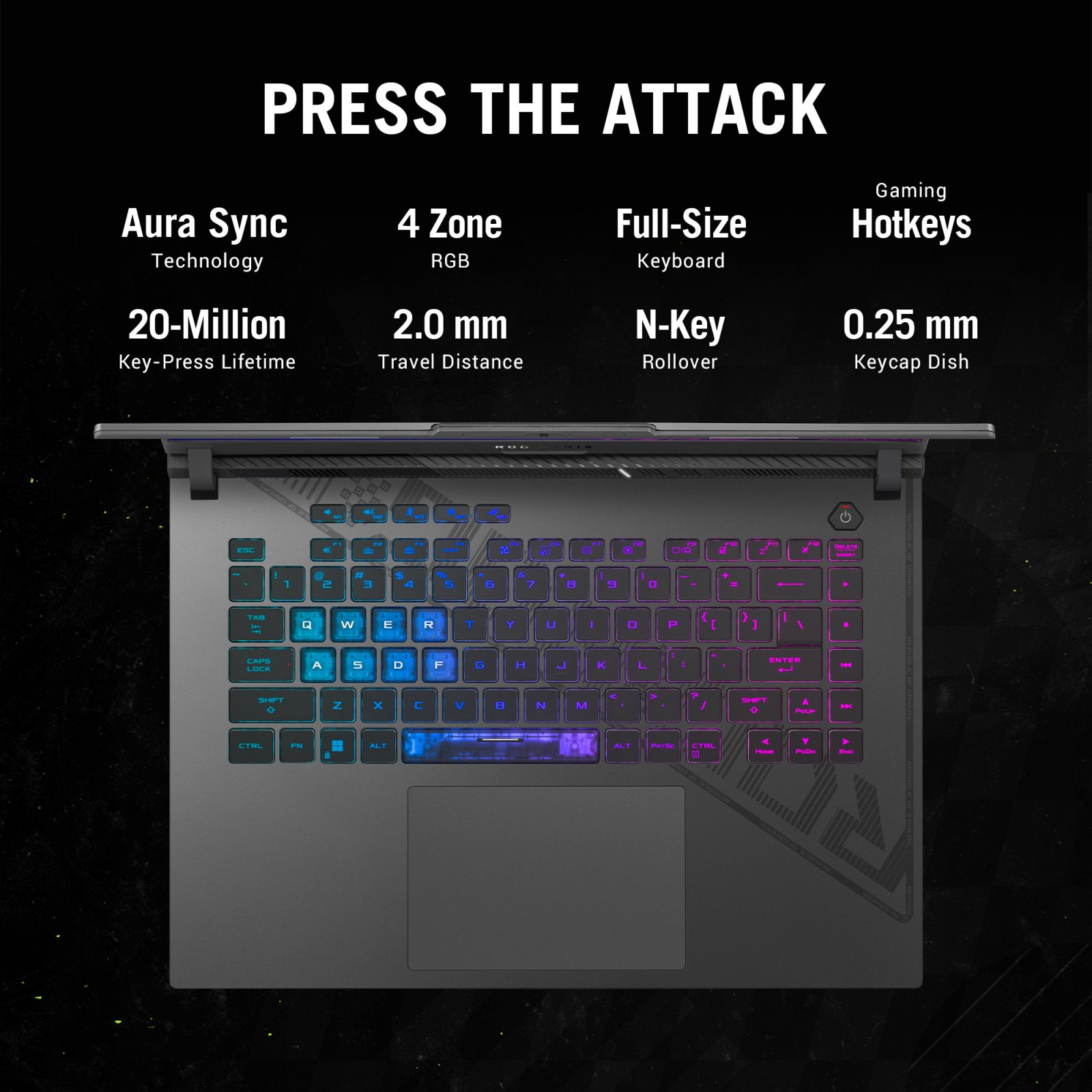 ASUS ROG Strix G16 Intel Core i5 13th Gen Gaming Laptop (16GB, 1TB SSD, Windows 11 Home, 6GB Graphics, 16 inch 165 Hz Full HD Plus IPS Display, NVIDIA GeForce RTX 3050, MS Office 2021, Eclipse Gray, 2.5 KG)_5
