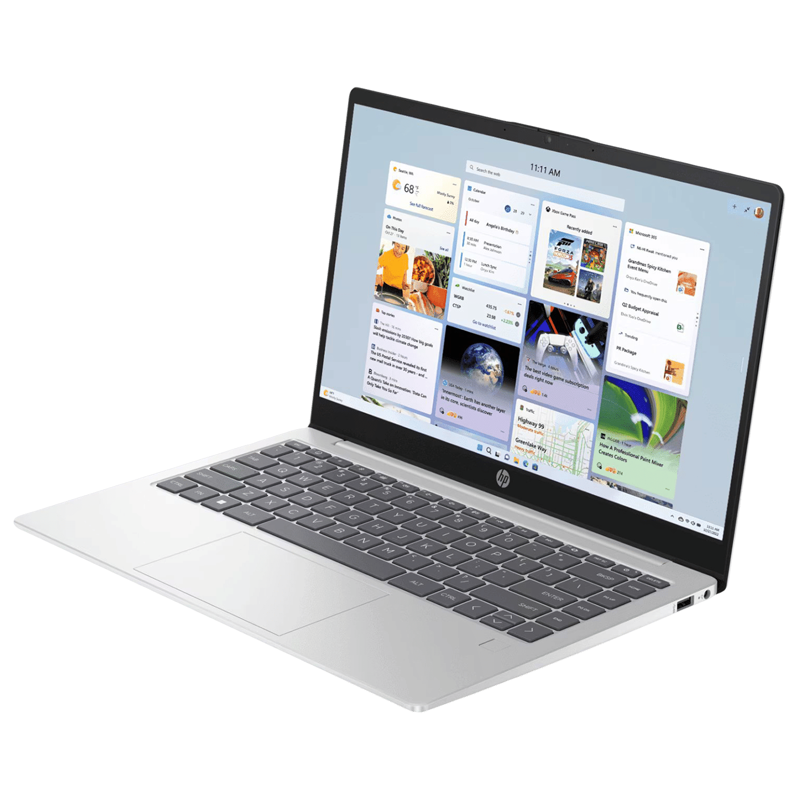 HP 14 EM0025AU AMD Ryen 3 Thin and Light Laptop (8GB, 512GB SSD, Windows 11 Home, 14 inch Full HD Display, MS Office 2021, Natural Silver, 1.4 KG)_4